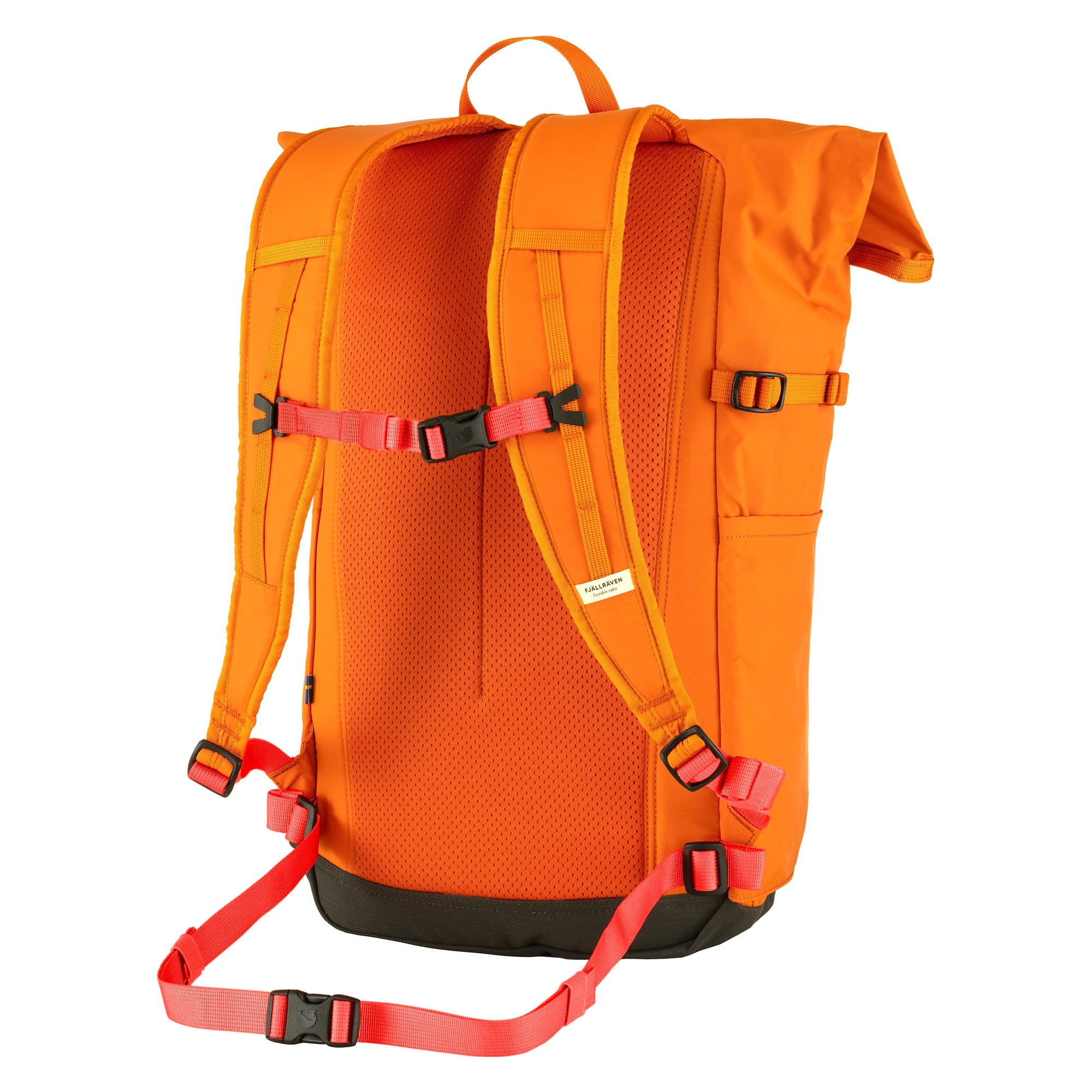 Rear view of Fjallraven High Coast Foldsack 24 for Men in Sunset Orange