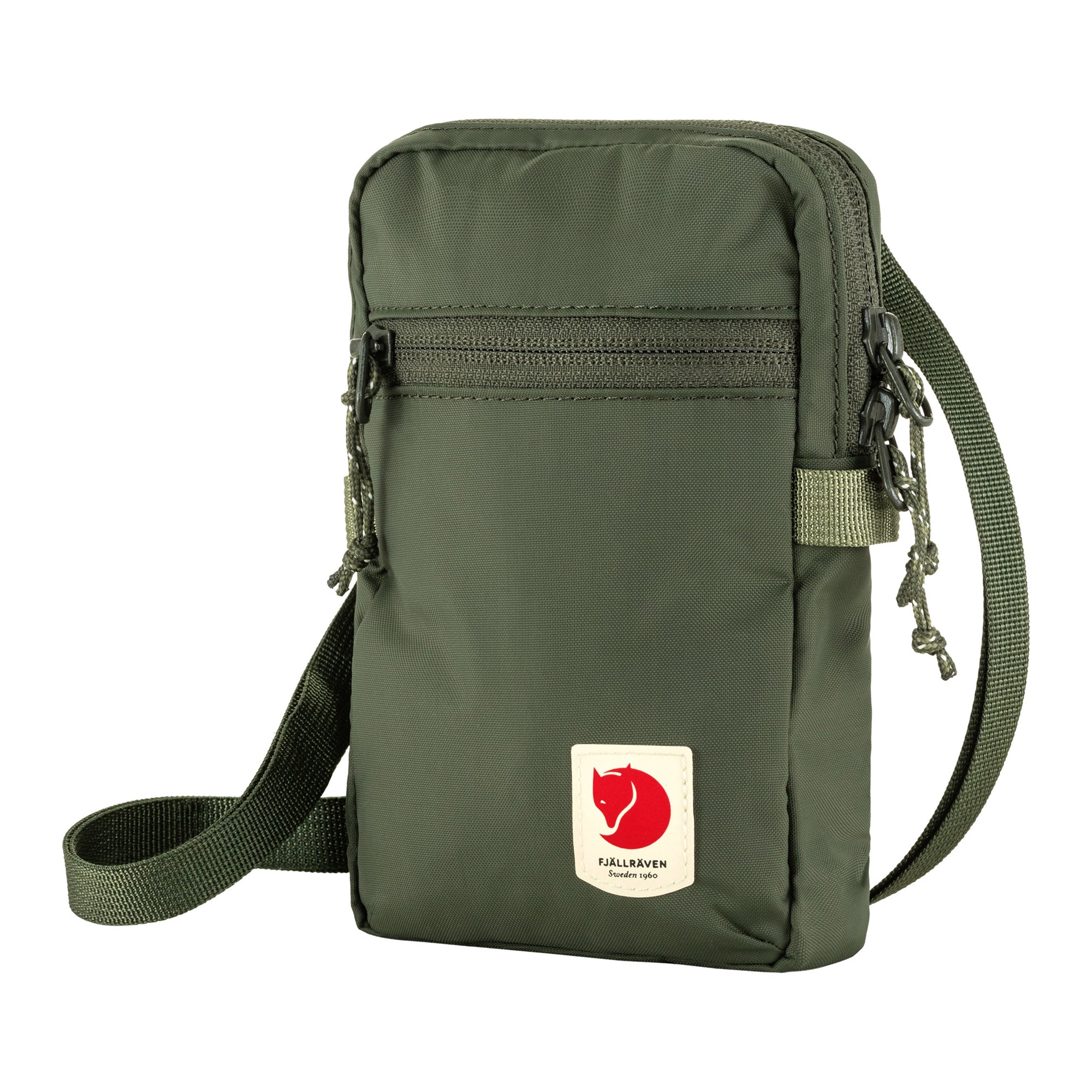 Front view of Fjallraven High Coast Pocket Bag for Men in Mountain Green
