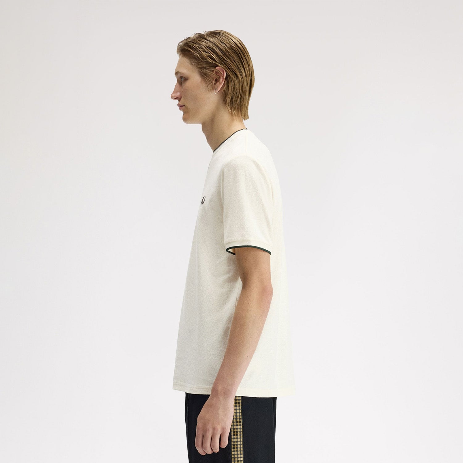 Fred Perry Trim Detail Crepe Piqué T-Shirt