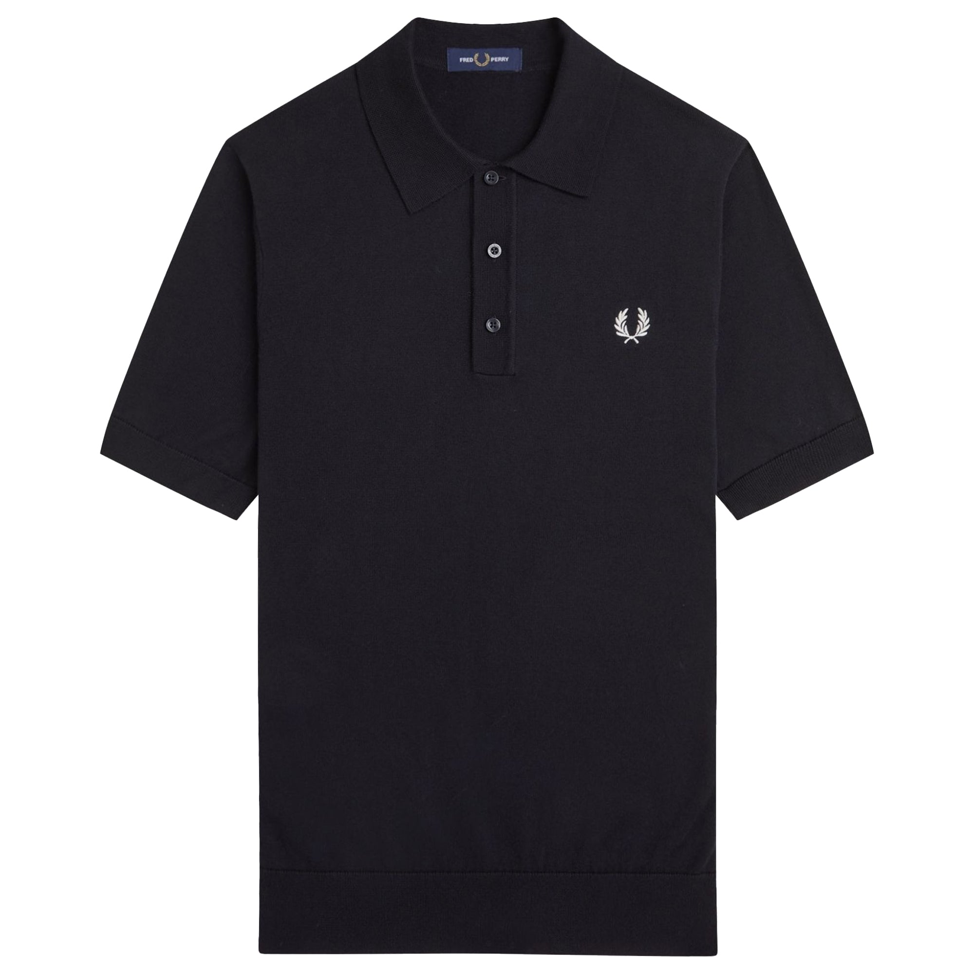Fred Perry Cotton Knitted Polo Shirt