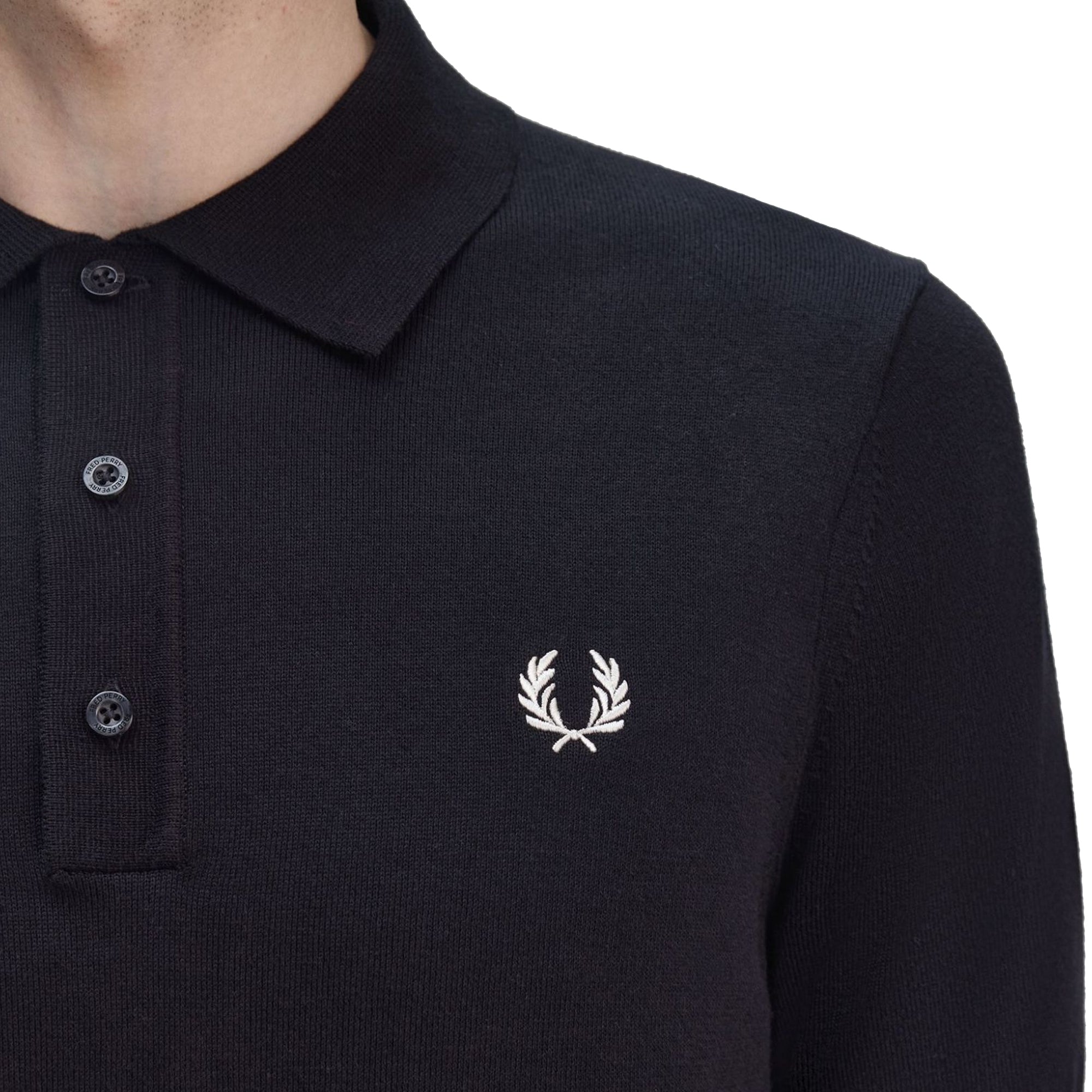 Fred Perry Cotton Knitted Polo Shirt