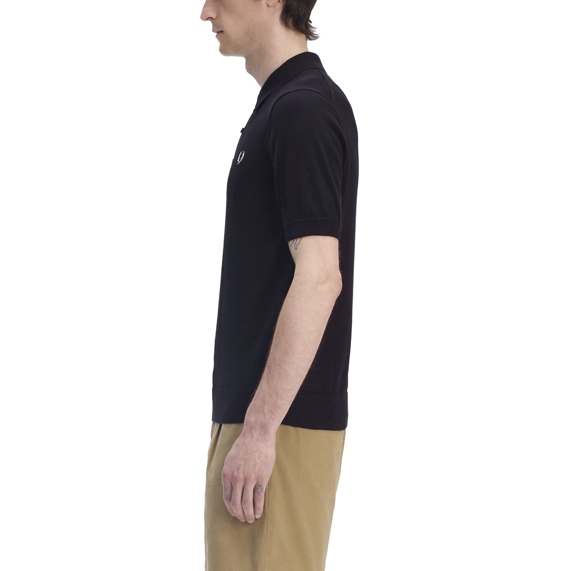 Fred Perry Cotton Knitted Polo Shirt