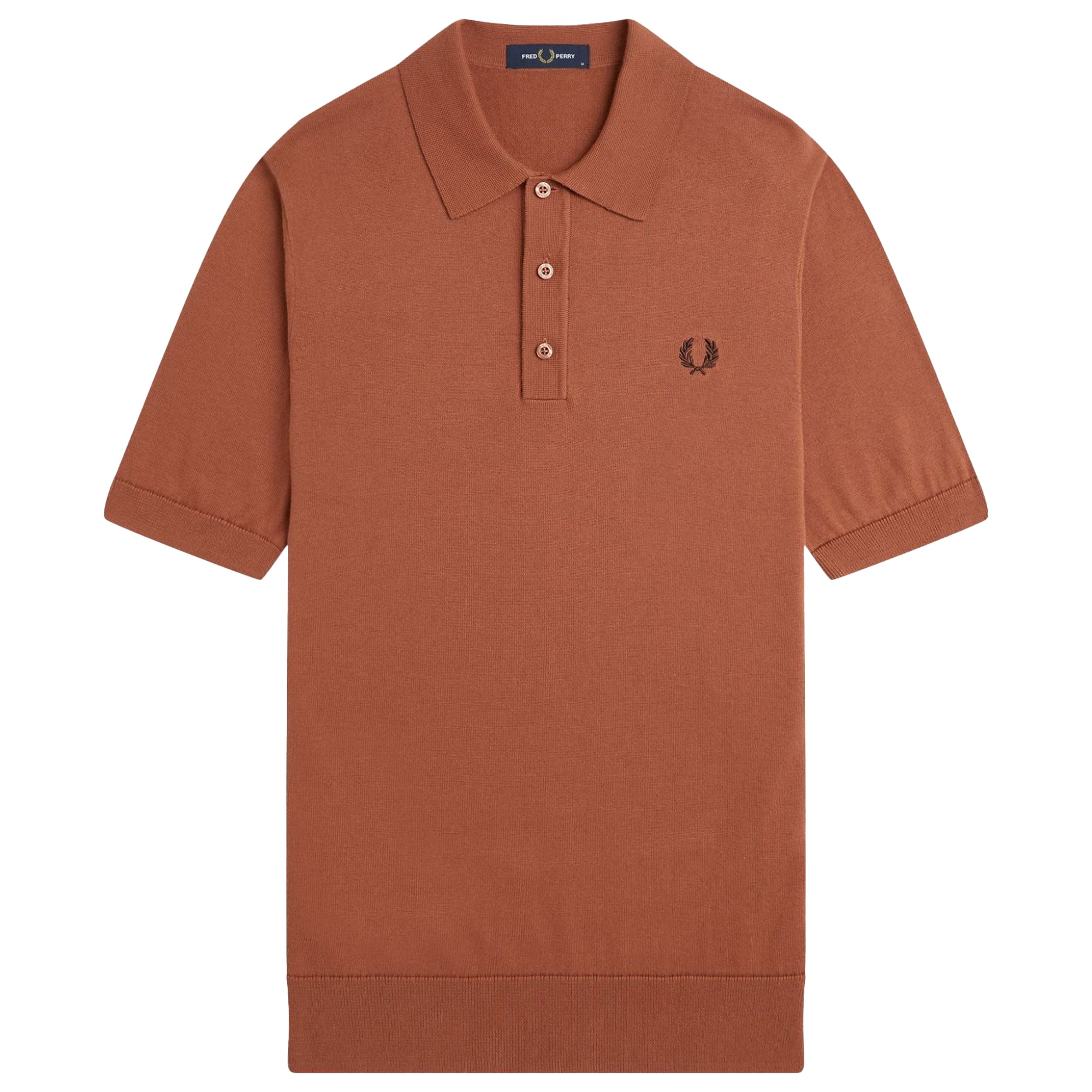 Fred Perry Cotton Knitted Polo Shirt