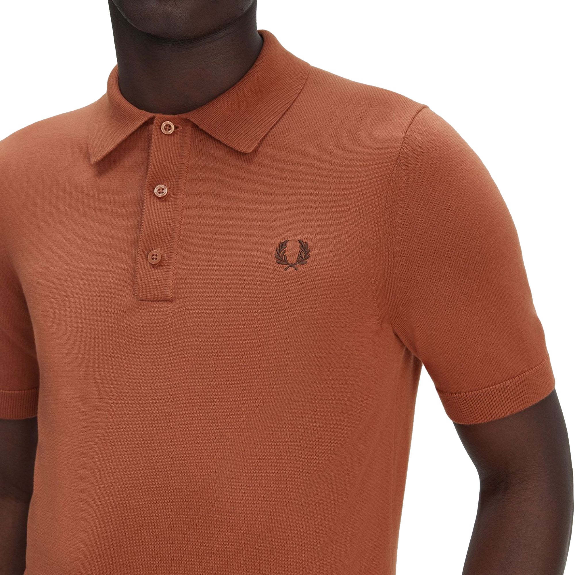 Fred Perry Cotton Knitted Polo Shirt