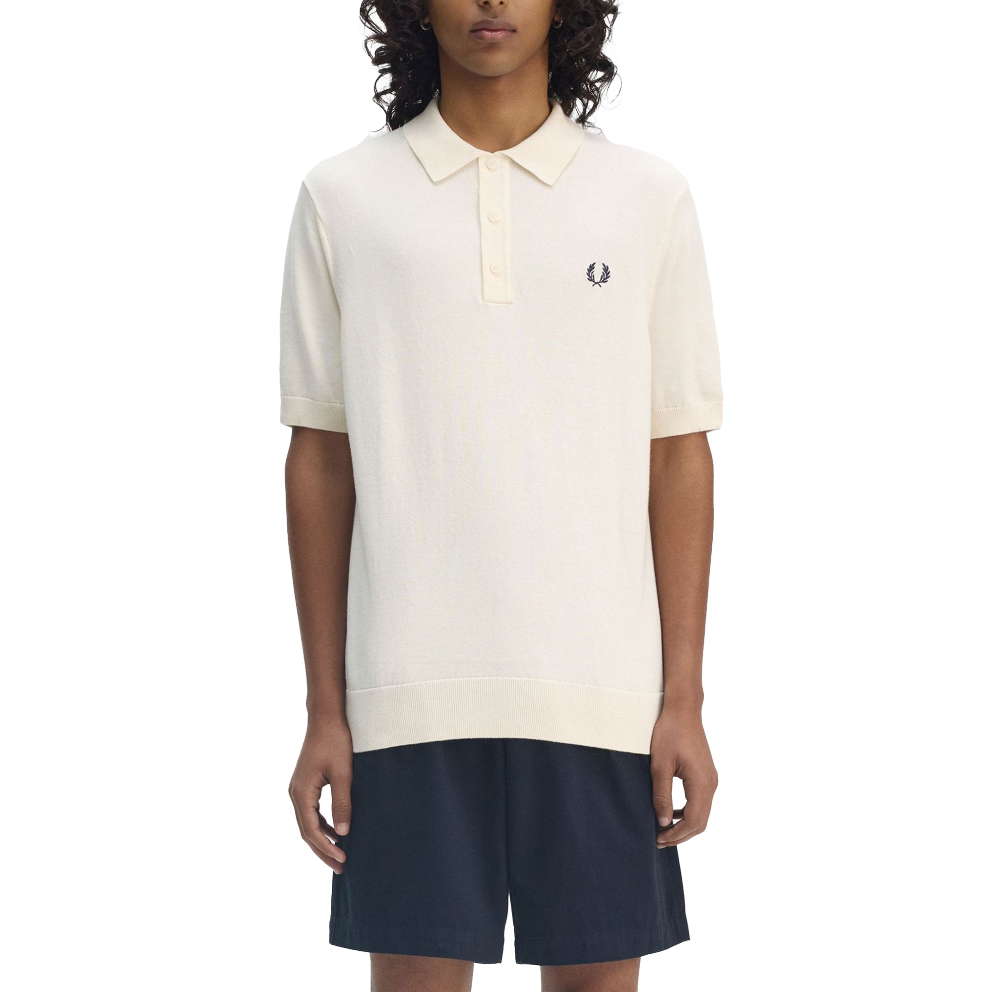 Fred Perry Cotton Knitted Polo Shirt
