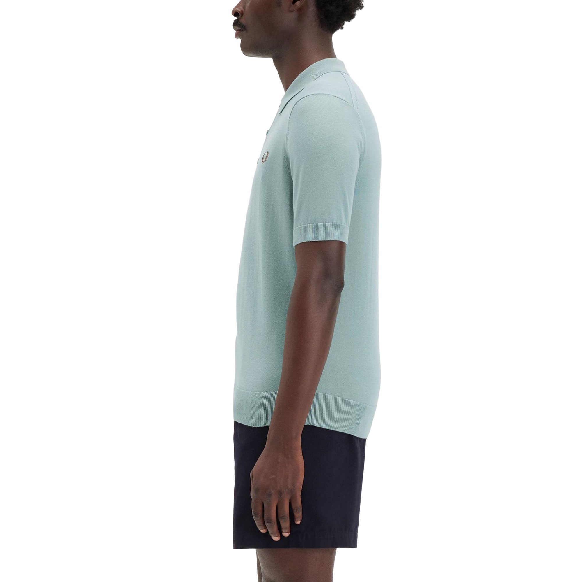 Fred Perry Cotton Knitted Polo Shirt