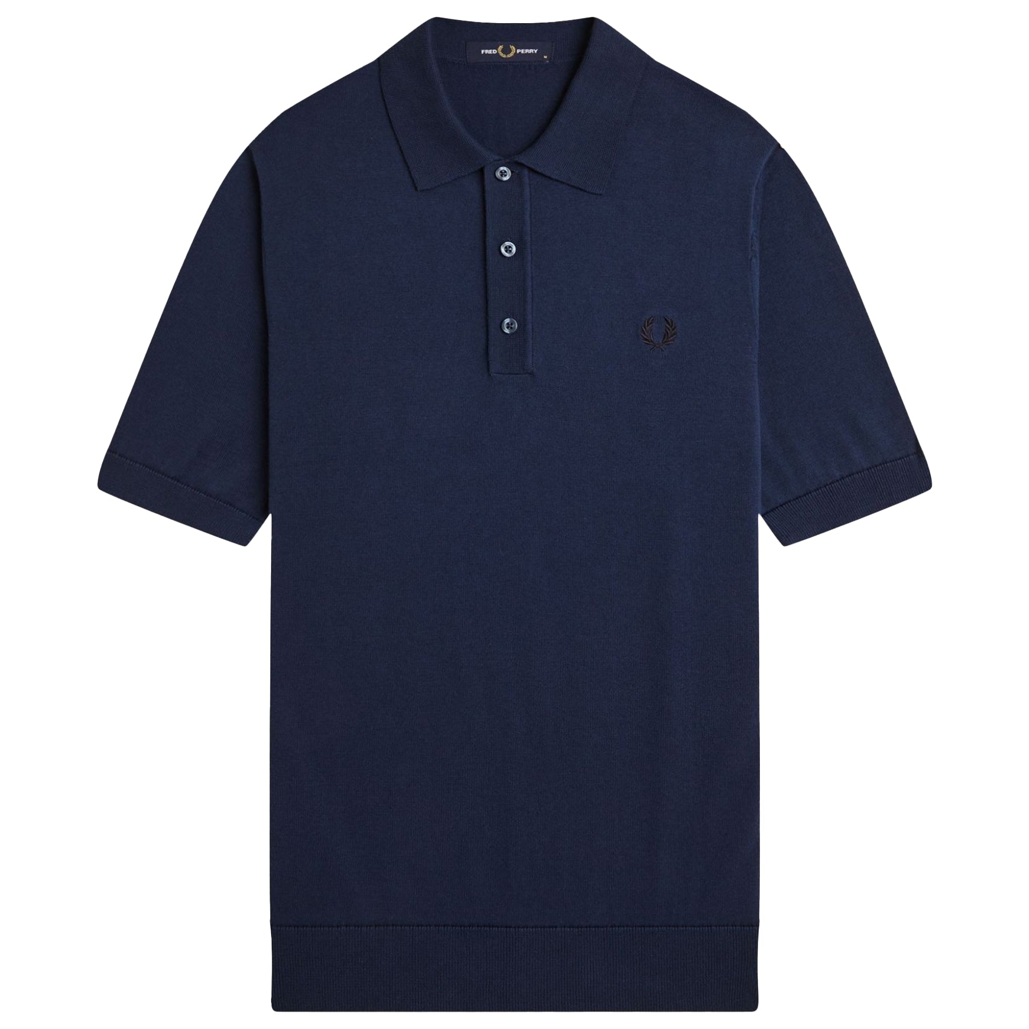 Fred Perry Cotton Knitted Polo Shirt
