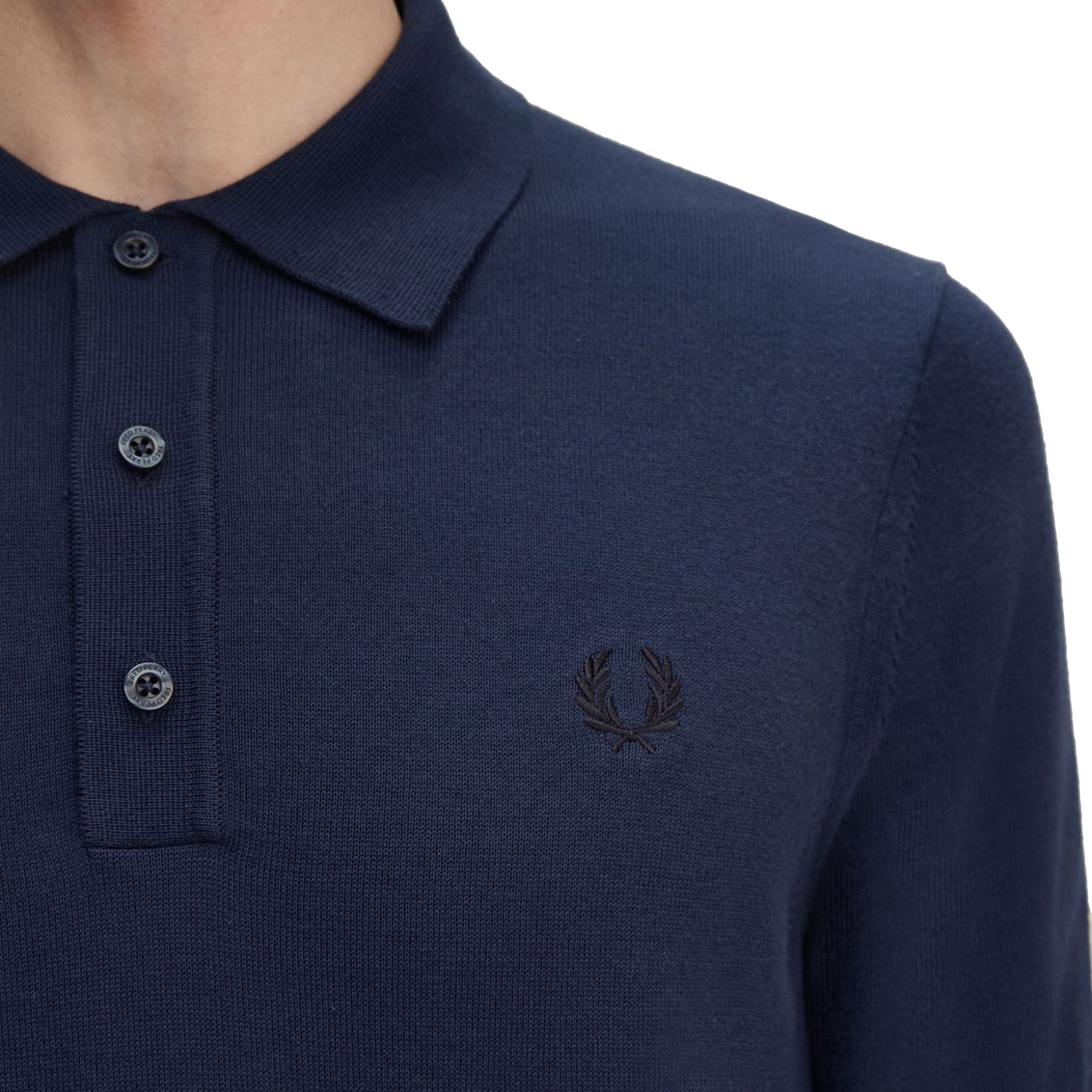 Fred Perry Cotton Knitted Polo Shirt