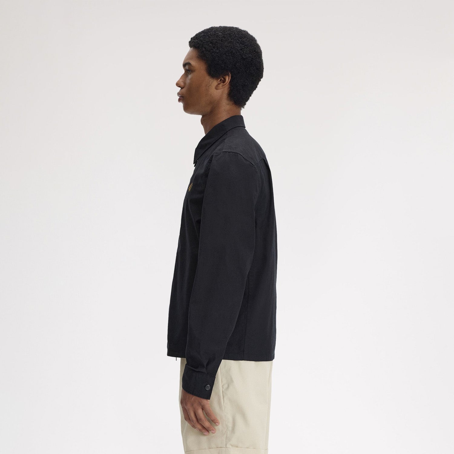 Fred Perry Seersucker Zip Through Overshirt