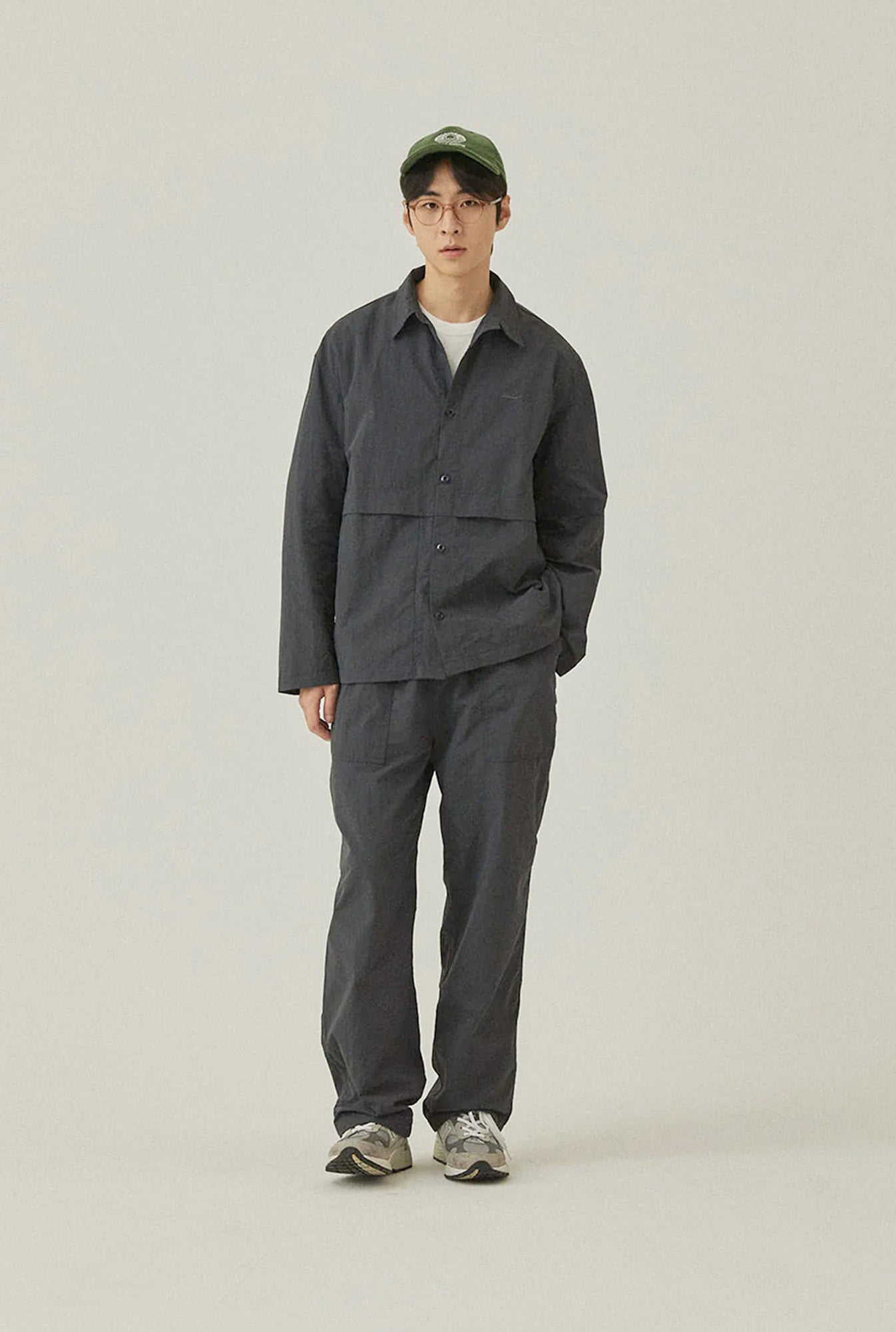 Kappy Design Nylon Shirt Jacket