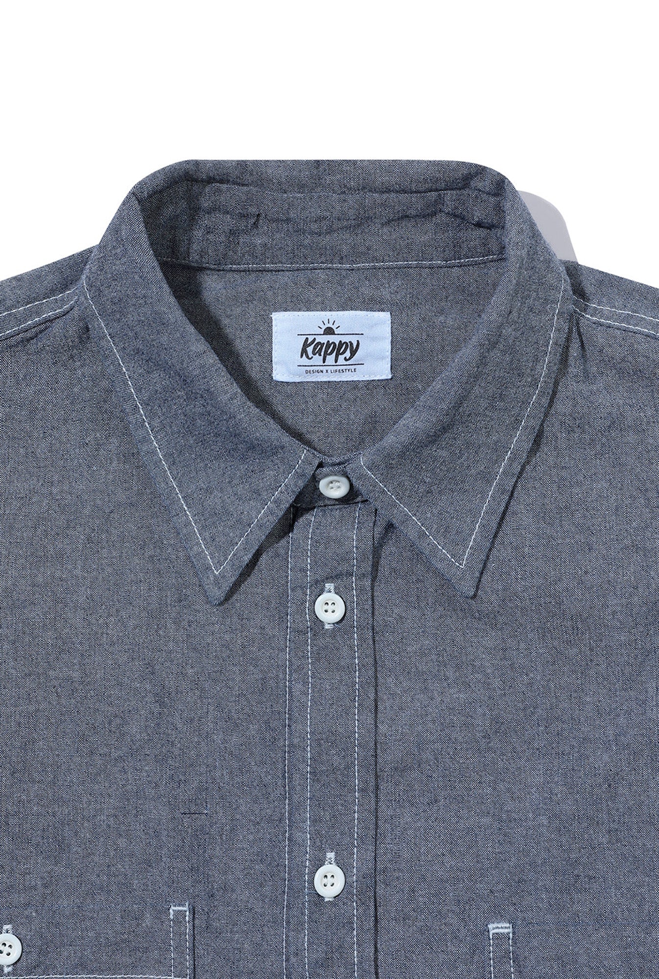 Kappy Design 2 Pocket Denim Shirt