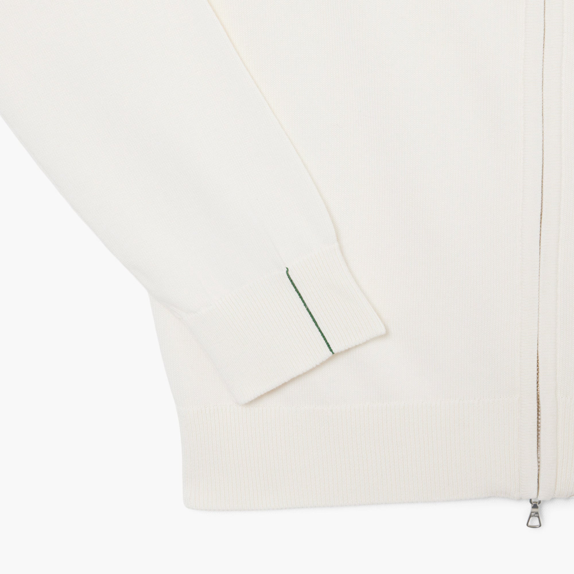 Lacoste AH1957 Full Zip High Neck Cotton Knit