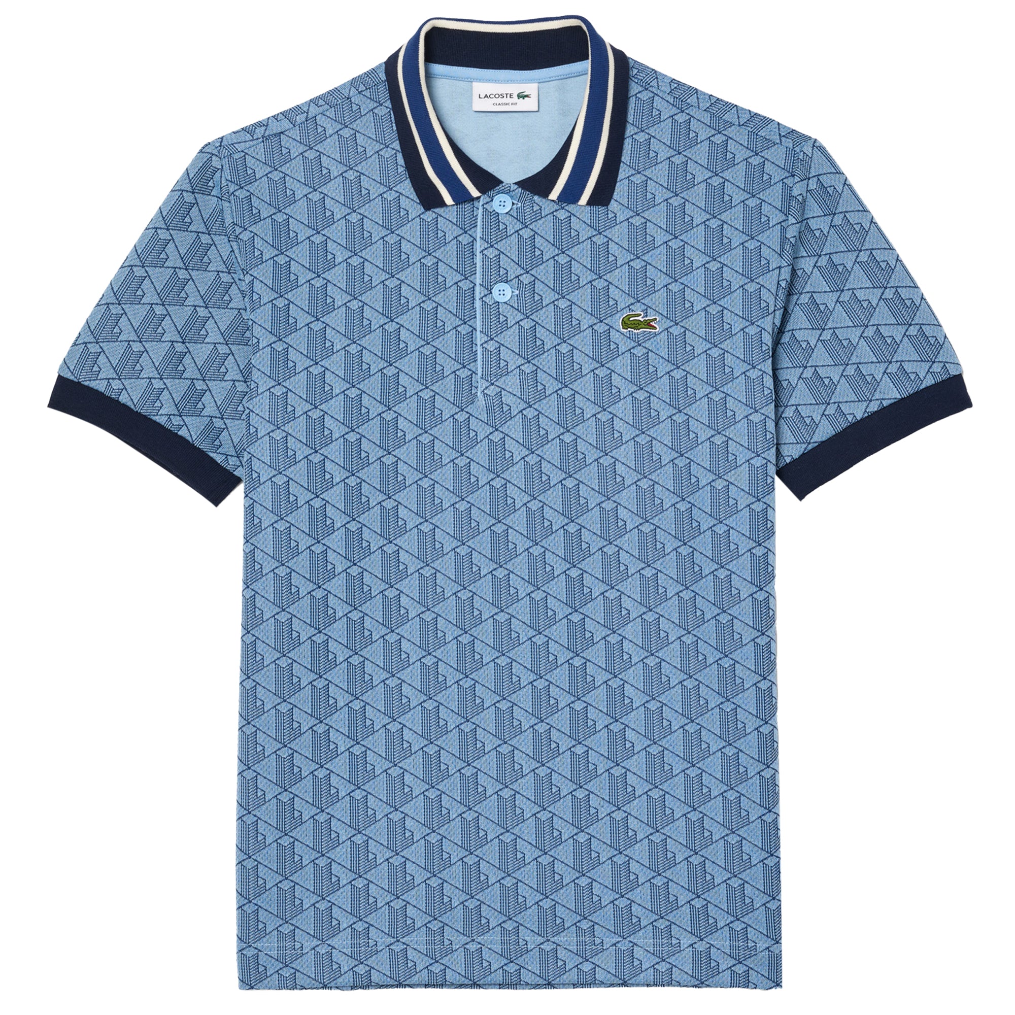 Lacoste DH1417 Jacquard Monogram Polo