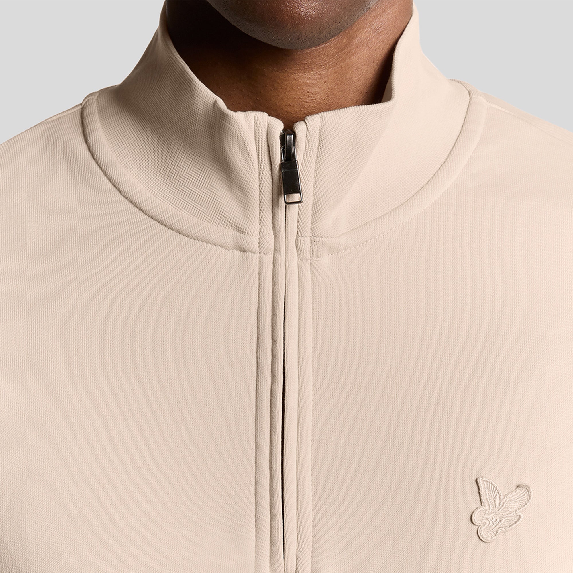 Lyle & Scott Tonal Superfine Quarter Zip Sweatshirt