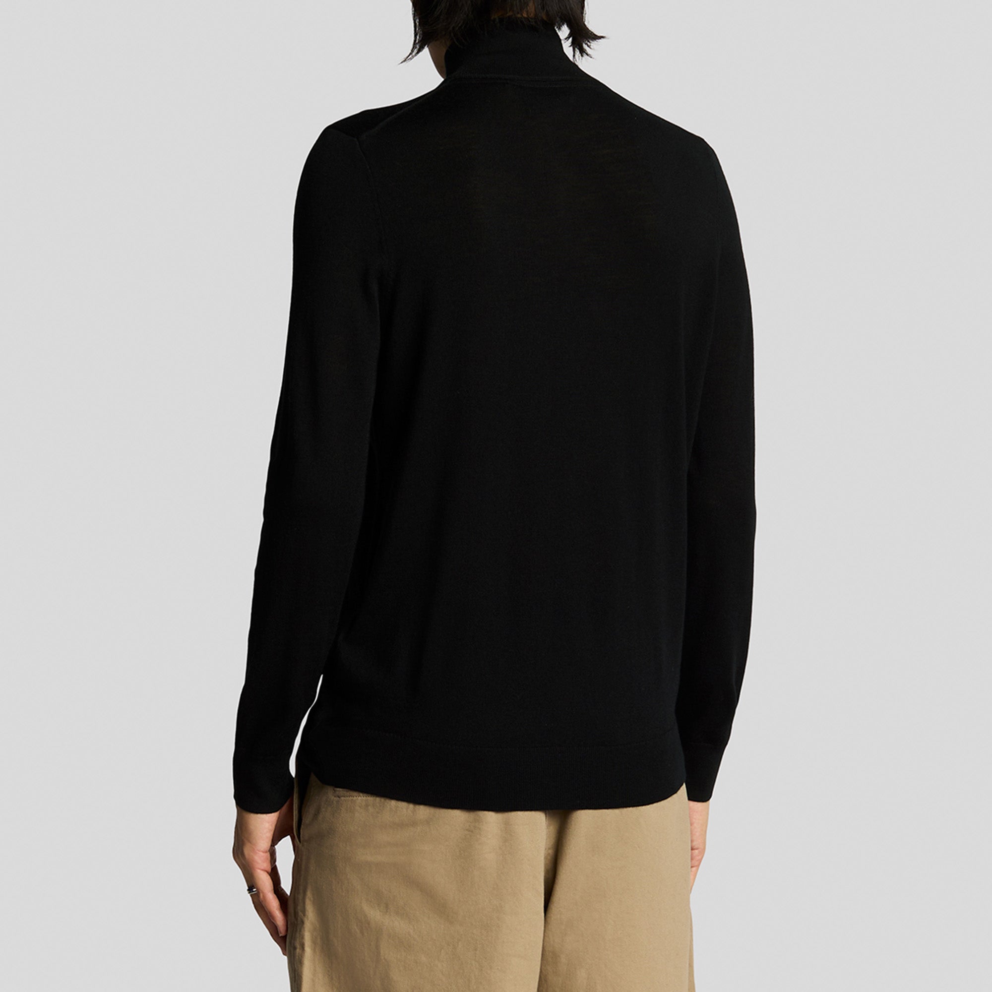 Lyle & Scott Tonal Merino Quarter Zip Jumper