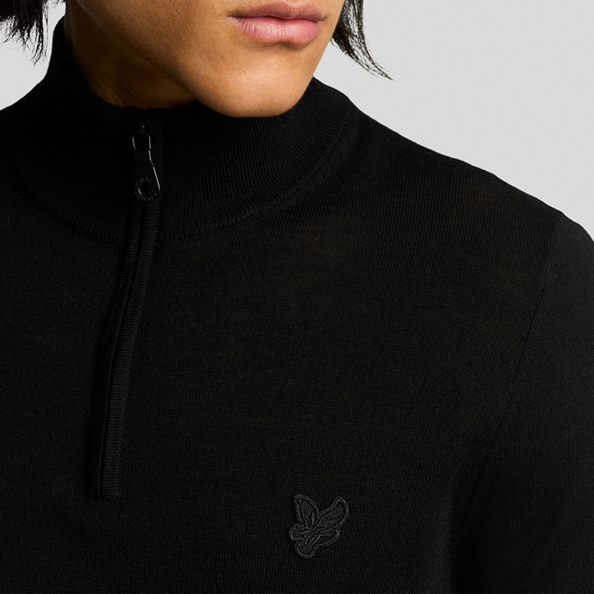 Lyle & Scott Tonal Merino Quarter Zip Jumper