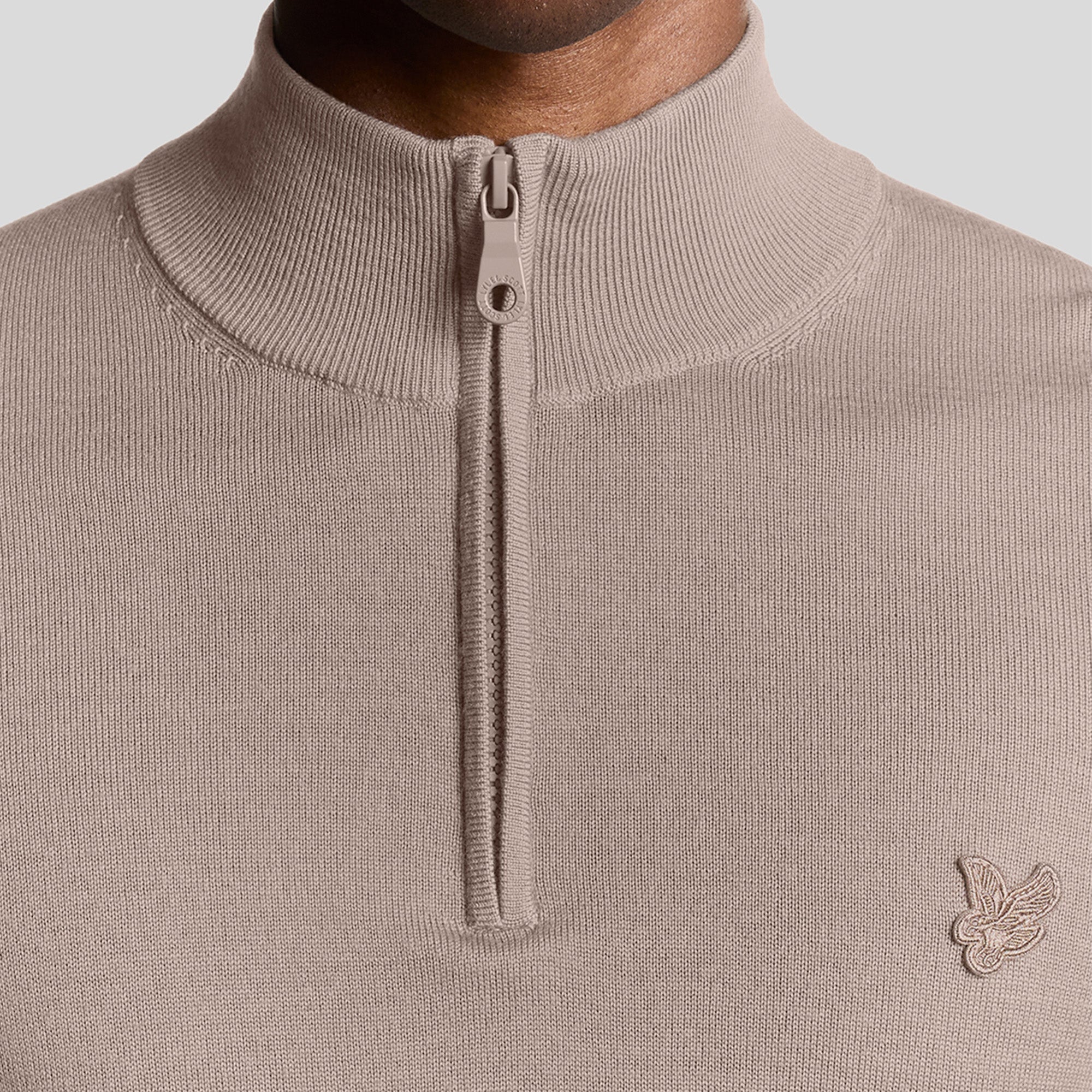 Lyle & Scott Tonal Merino Quarter Zip Jumper