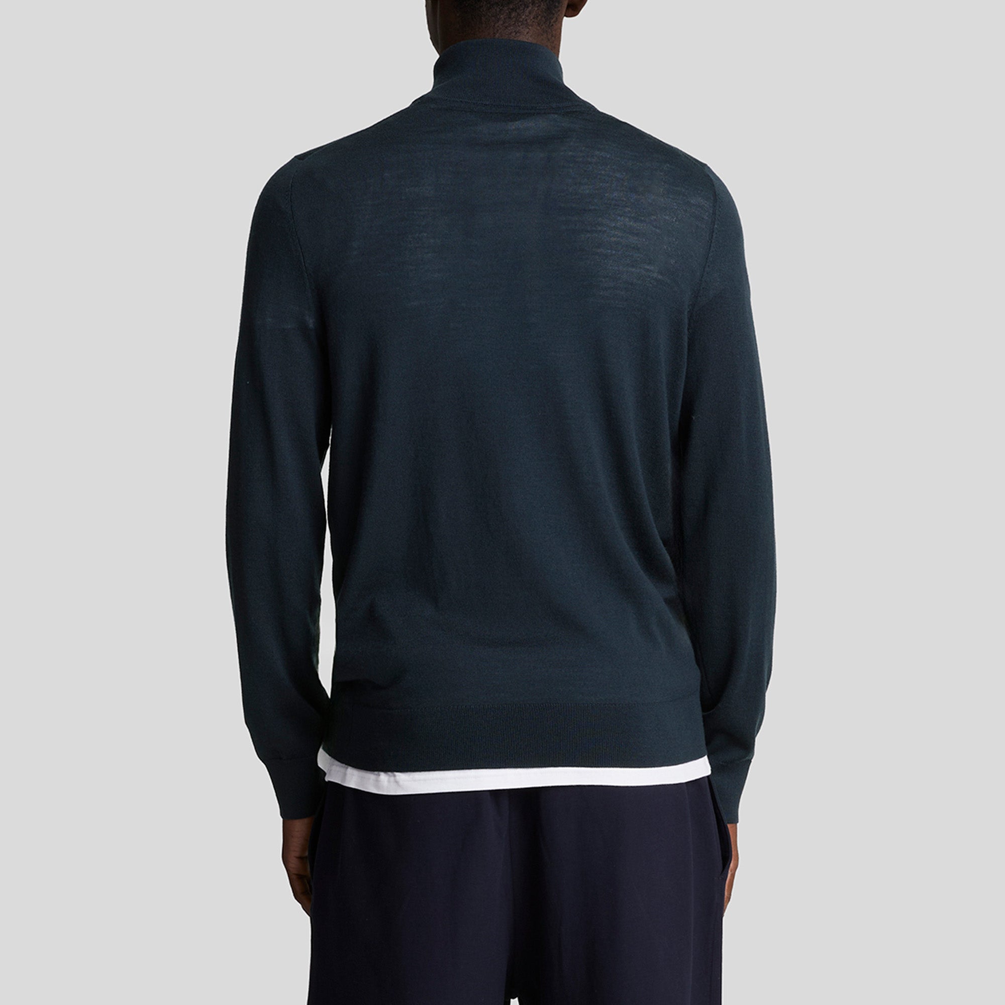 Lyle & Scott Tonal Merino Quarter Zip Jumper