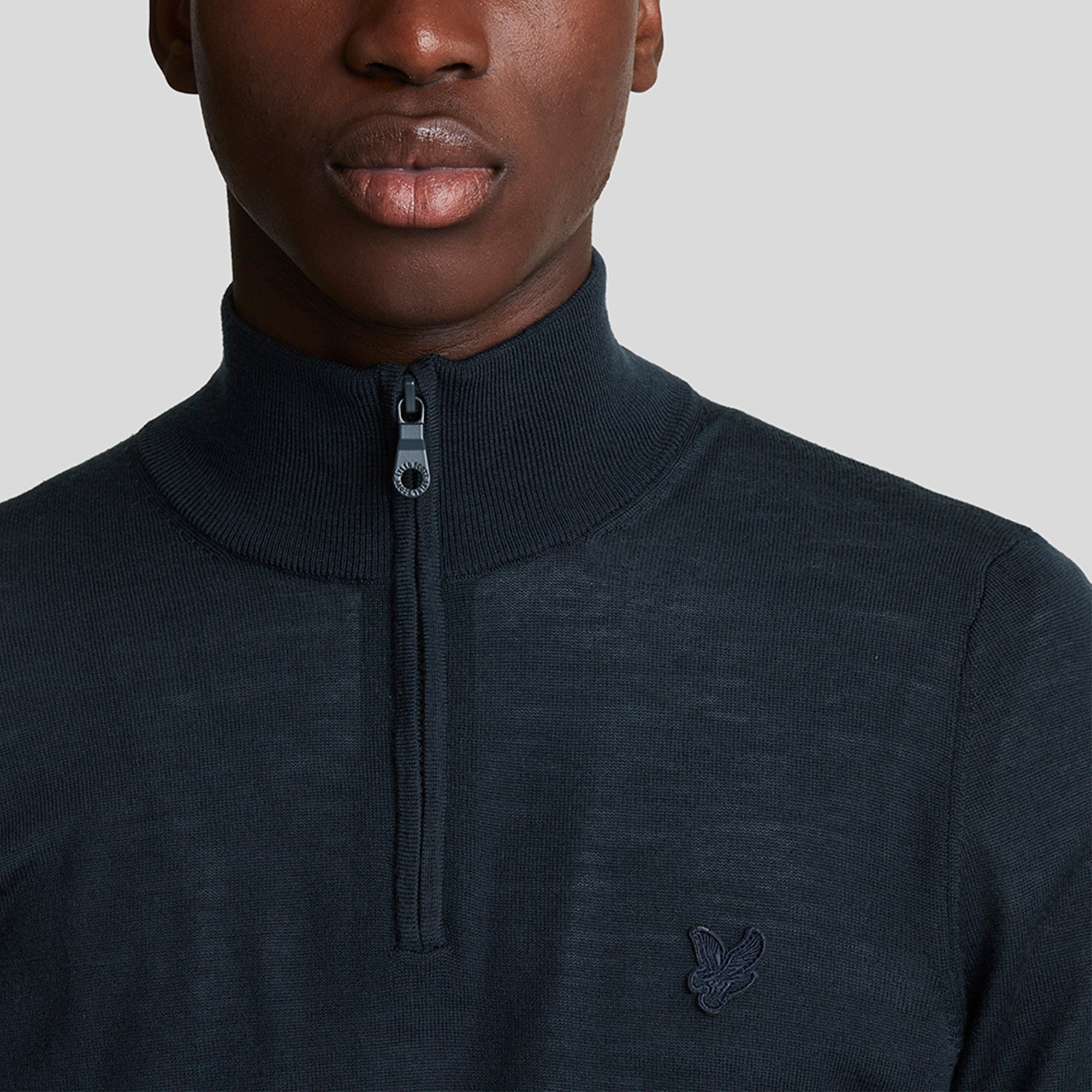 Lyle & Scott Tonal Merino Quarter Zip Jumper