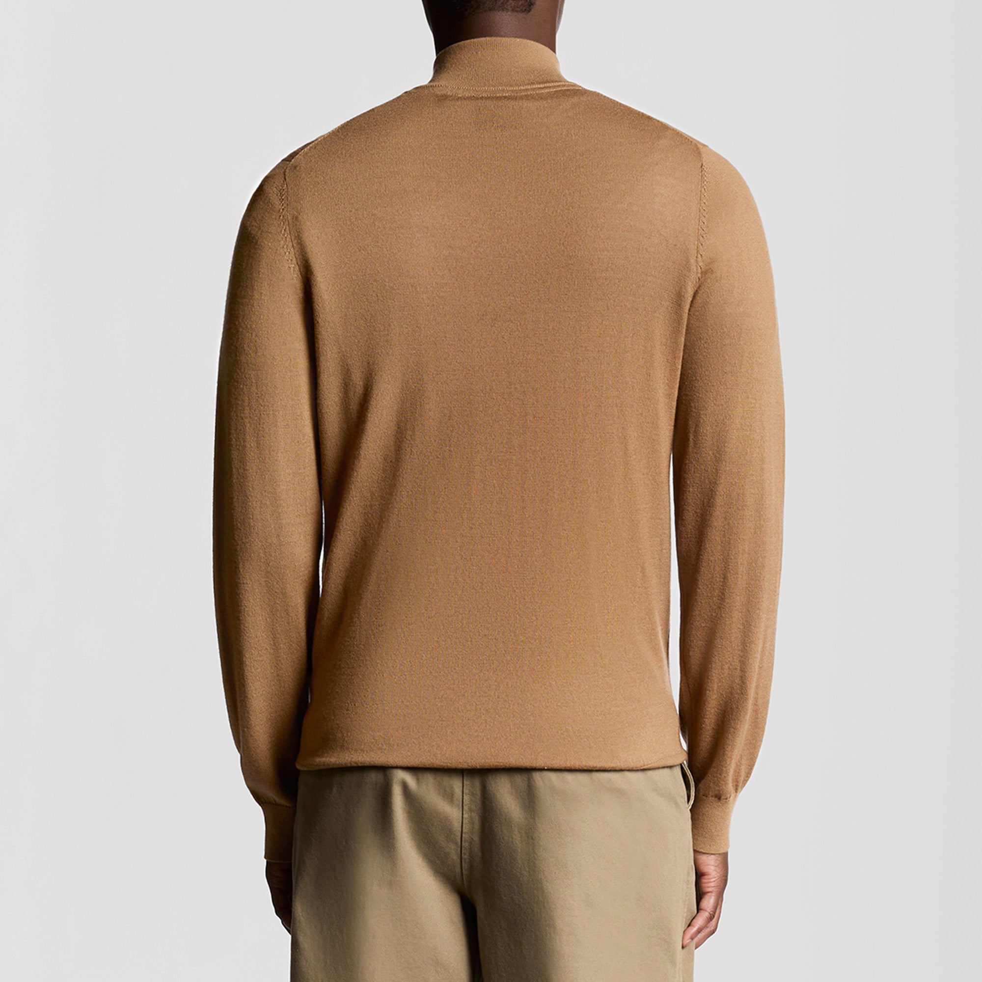 Lyle & Scott Tonal Merino Quarter Zip Jumper