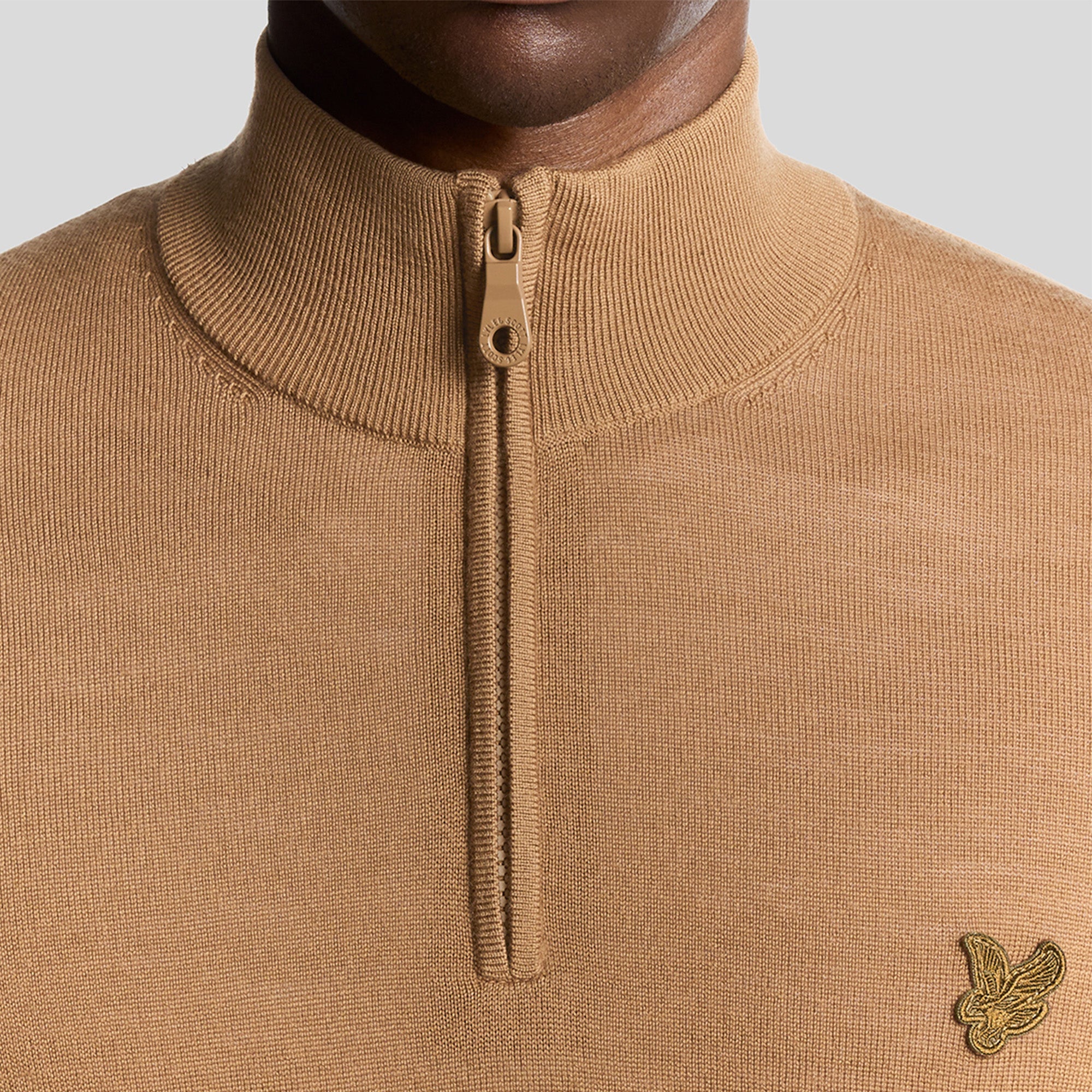 Lyle & Scott Tonal Merino Quarter Zip Jumper