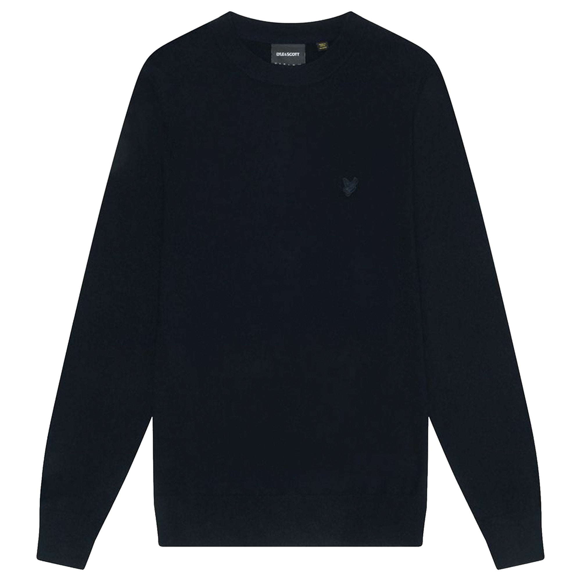 Lyle & Scott Tonal Eagle Lambswool Crew Neck Jumper