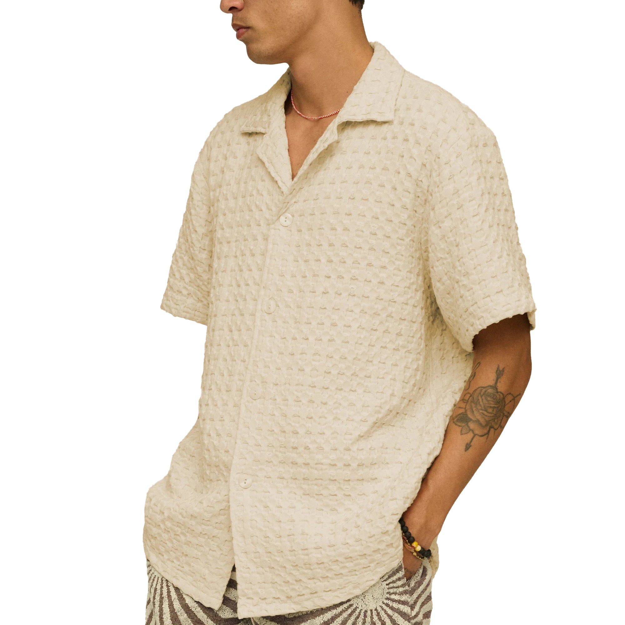 OAS Cuba Waffle Shirt