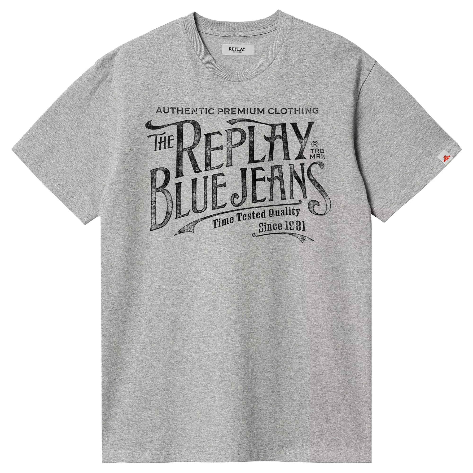 Replay Royal Eagle Blue Jeans Chest Logo T-Shirt