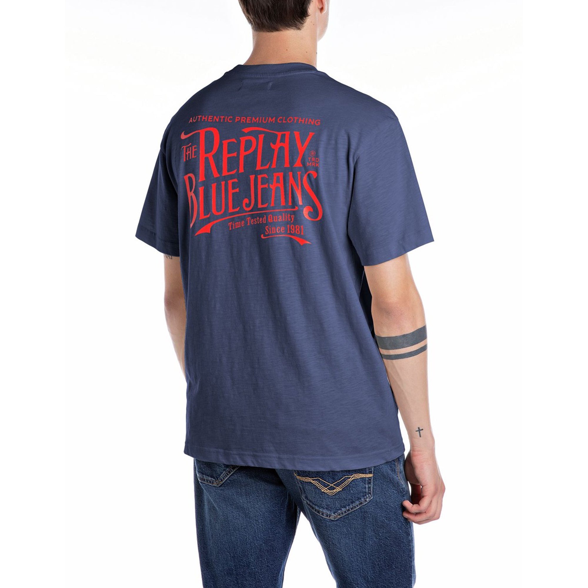 Replay Royal Eagle Back Print T-Shirt