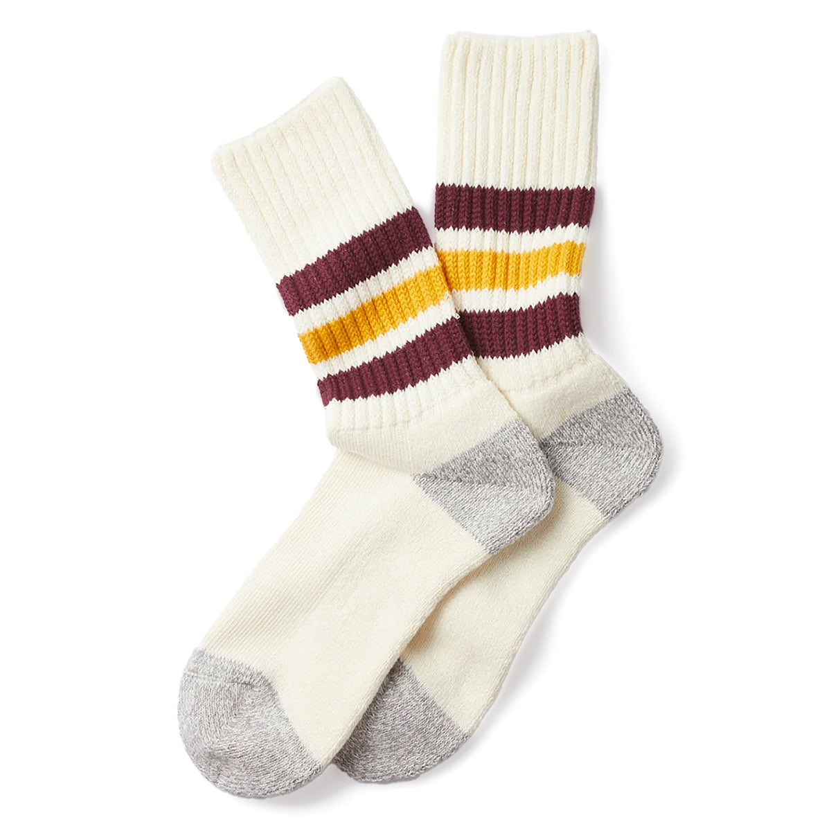 ROTOTO Coarse Ribbed Old School Crew Socks