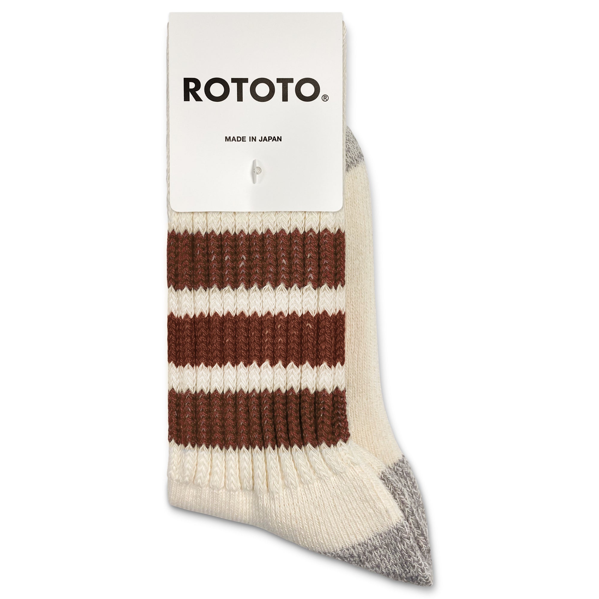 ROTOTO Coarse Ribbed Old School Crew Socks