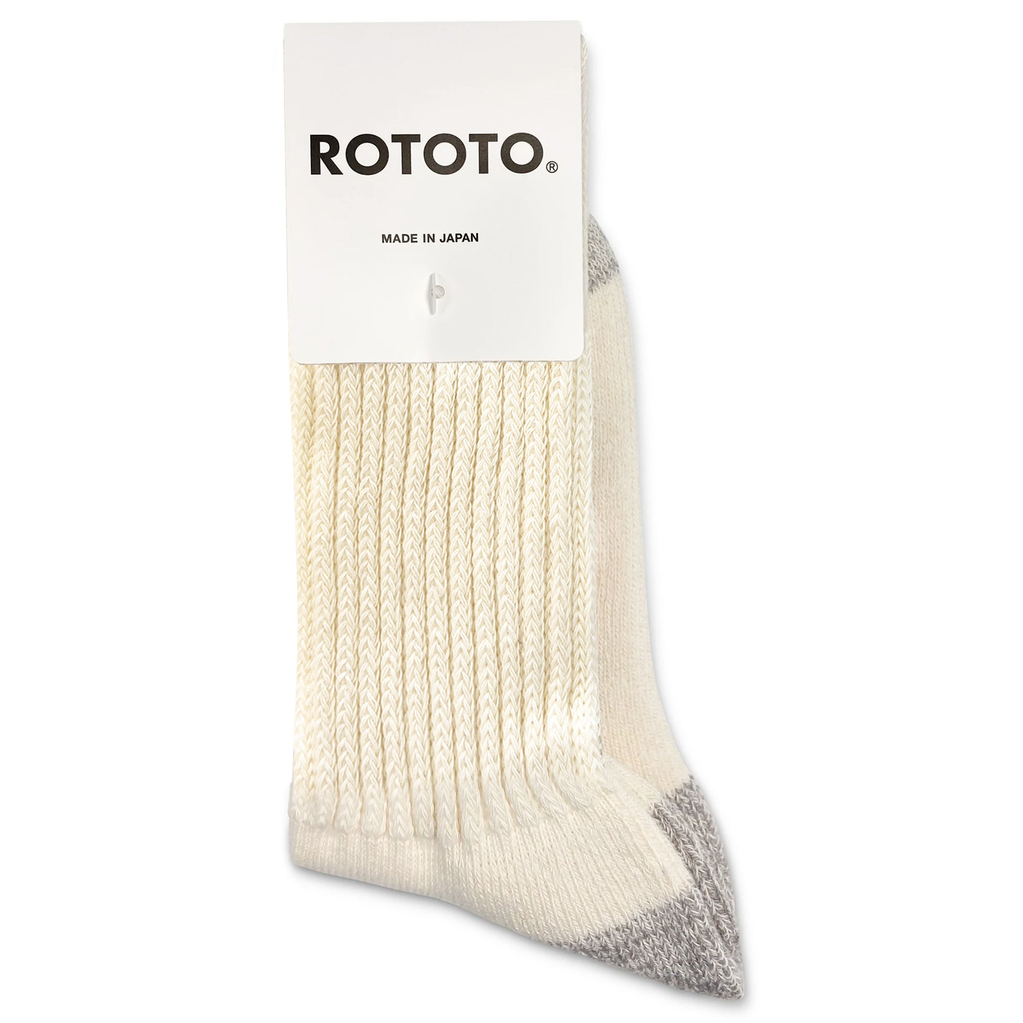 ROTOTO Coarse Ribbed Old School Crew Socks