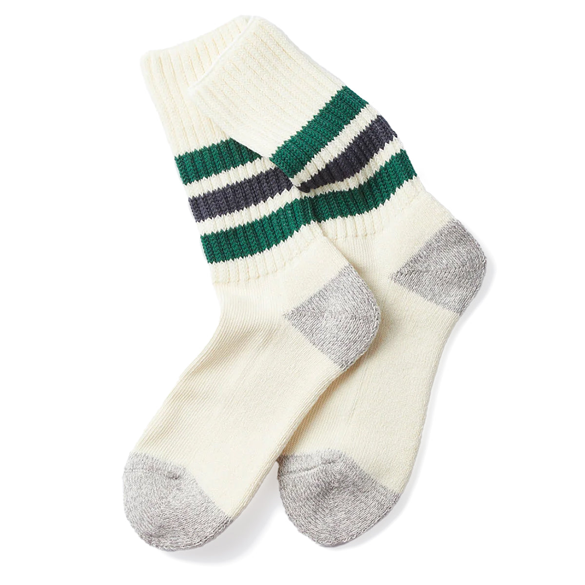 ROTOTO Coarse Ribbed Old School Crew Socks