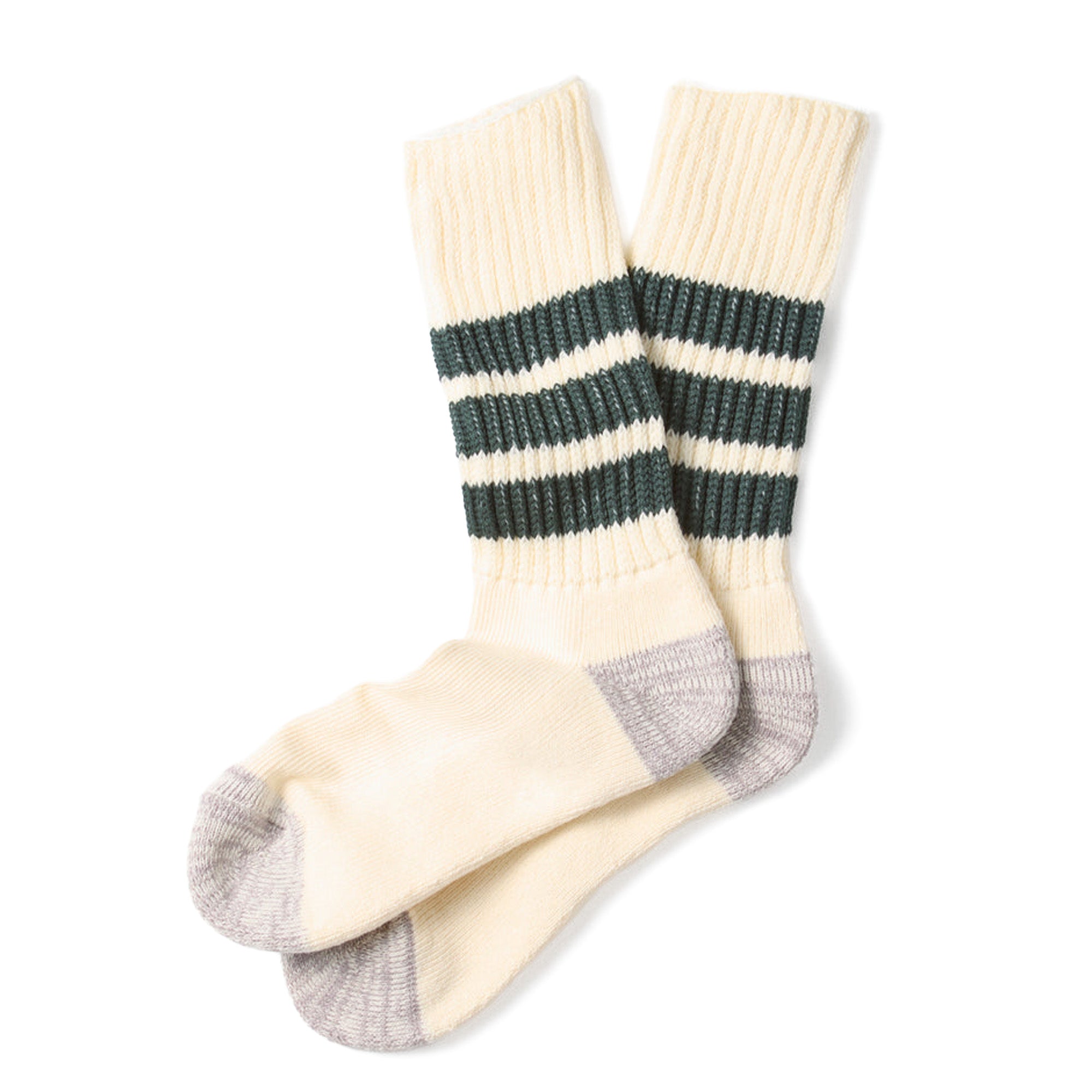 ROTOTO Coarse Ribbed Old School Crew Socks