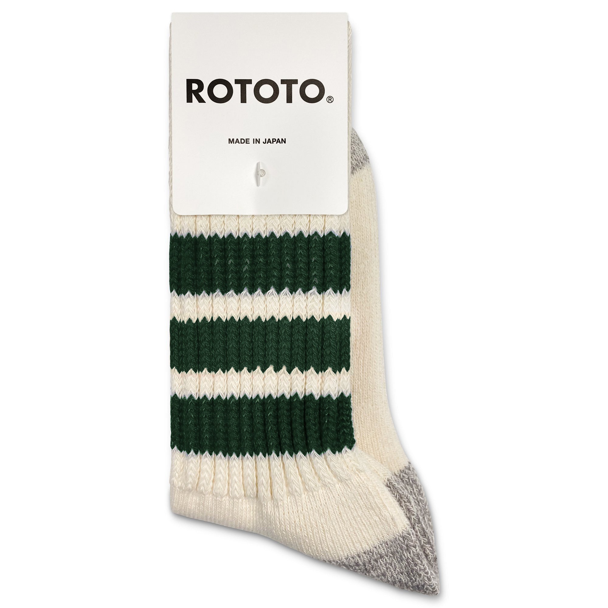 ROTOTO Coarse Ribbed Old School Crew Socks