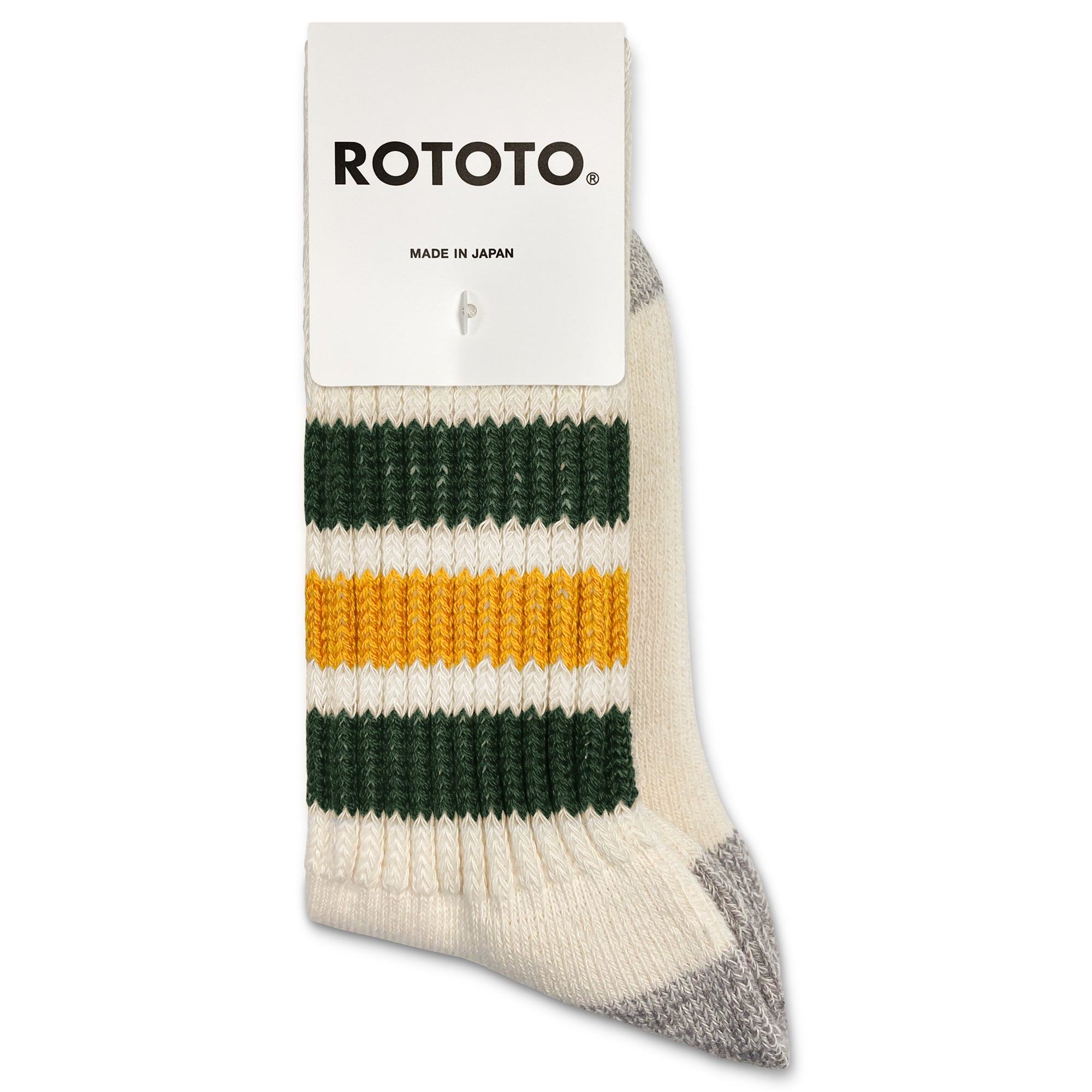 ROTOTO Coarse Ribbed Old School Crew Socks