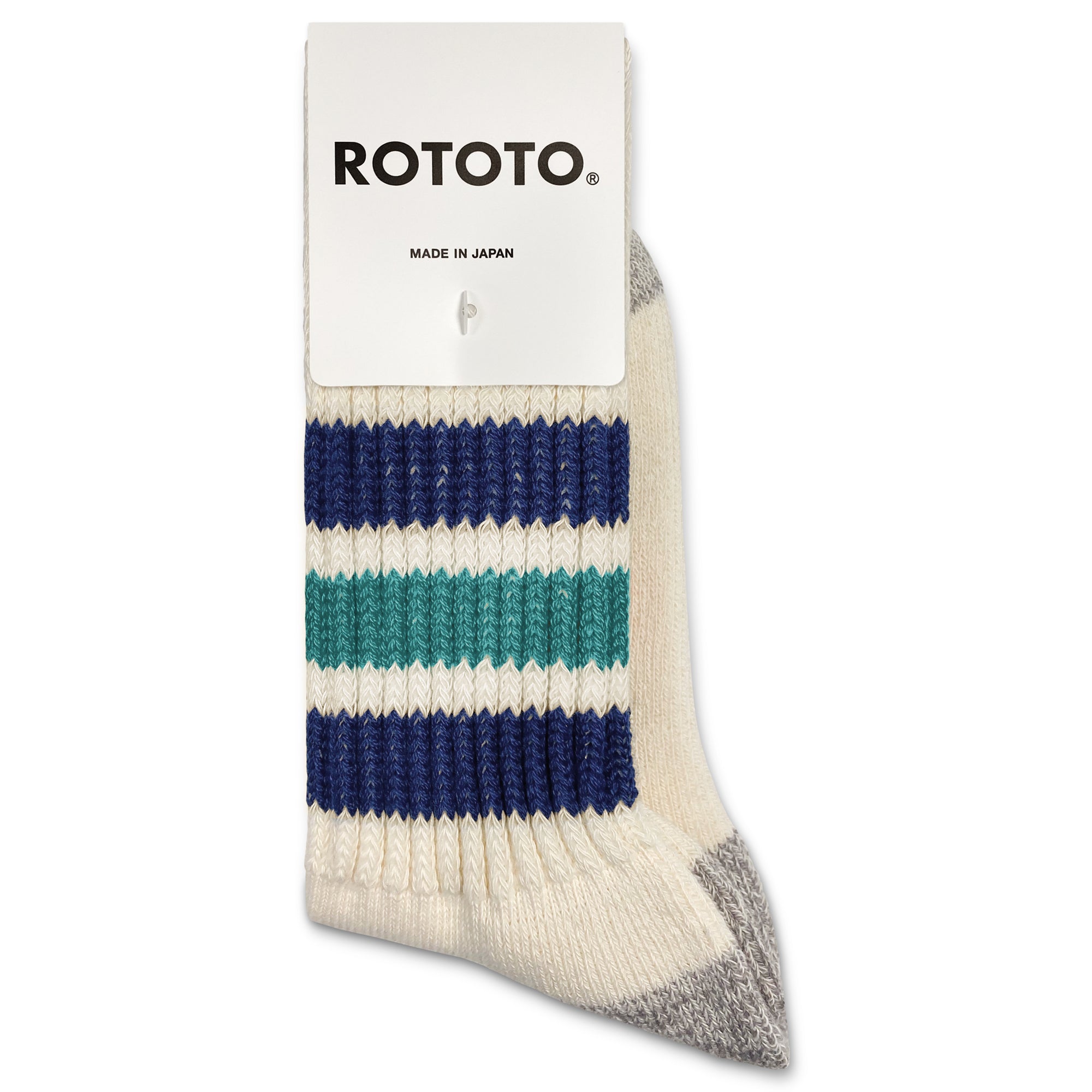 ROTOTO Coarse Ribbed Old School Crew Socks