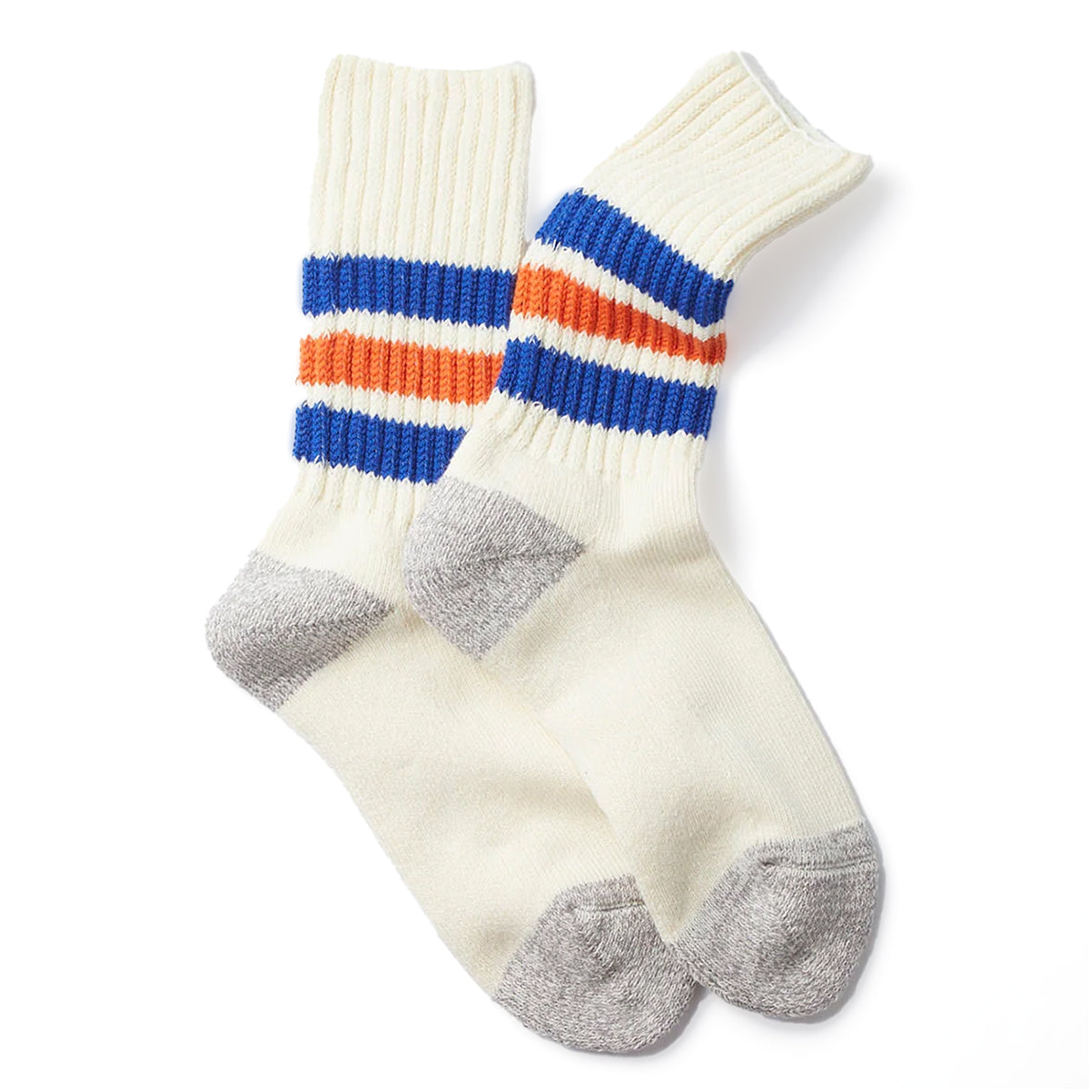 ROTOTO Coarse Ribbed Old School Crew Socks