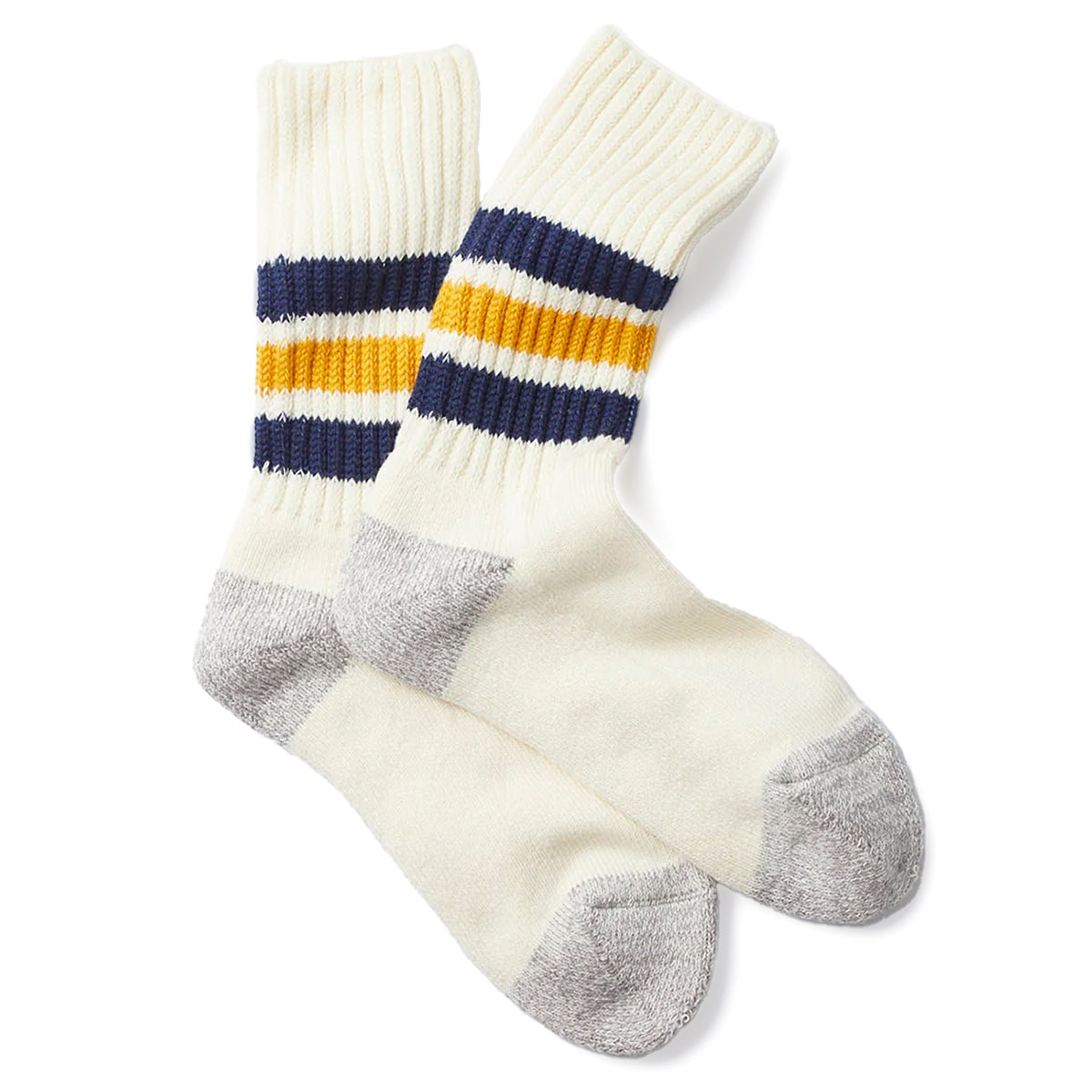 ROTOTO Coarse Ribbed Old School Crew Socks