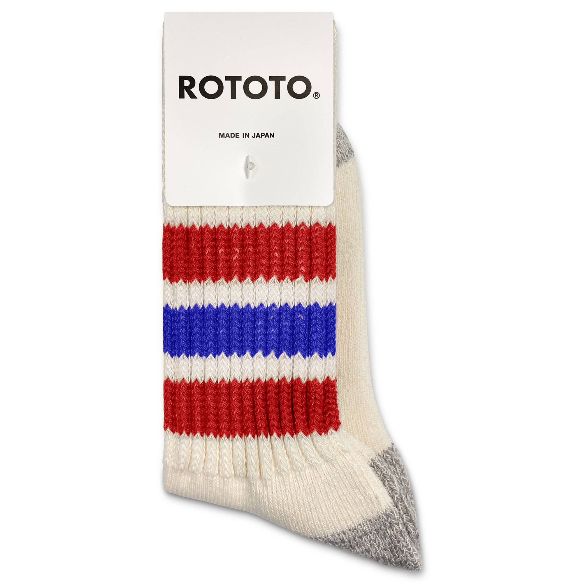 ROTOTO Coarse Ribbed Old School Crew Socks
