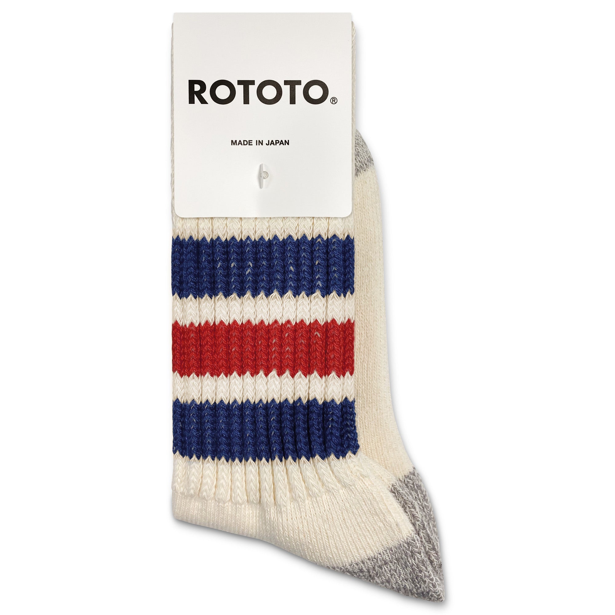 ROTOTO Coarse Ribbed Old School Crew Socks
