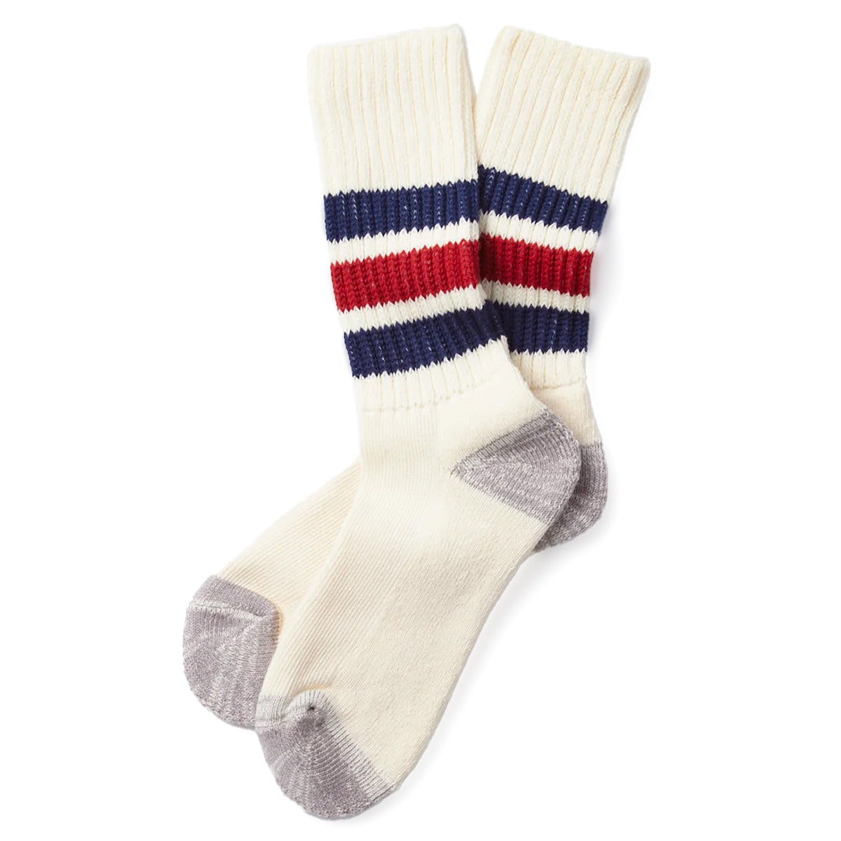 ROTOTO Coarse Ribbed Old School Crew Socks