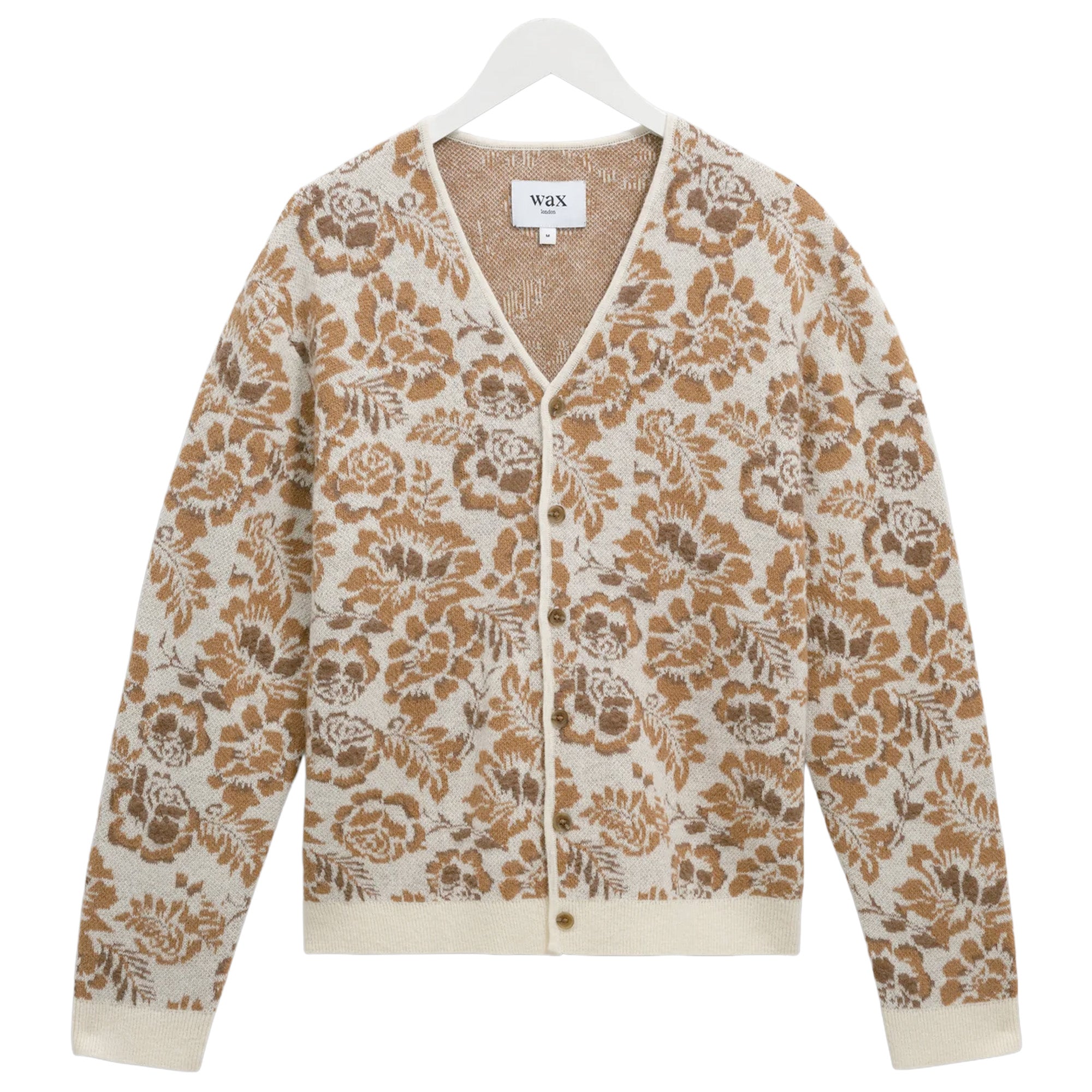 Wax London Alban Floral Textured Jacquard Cardigan