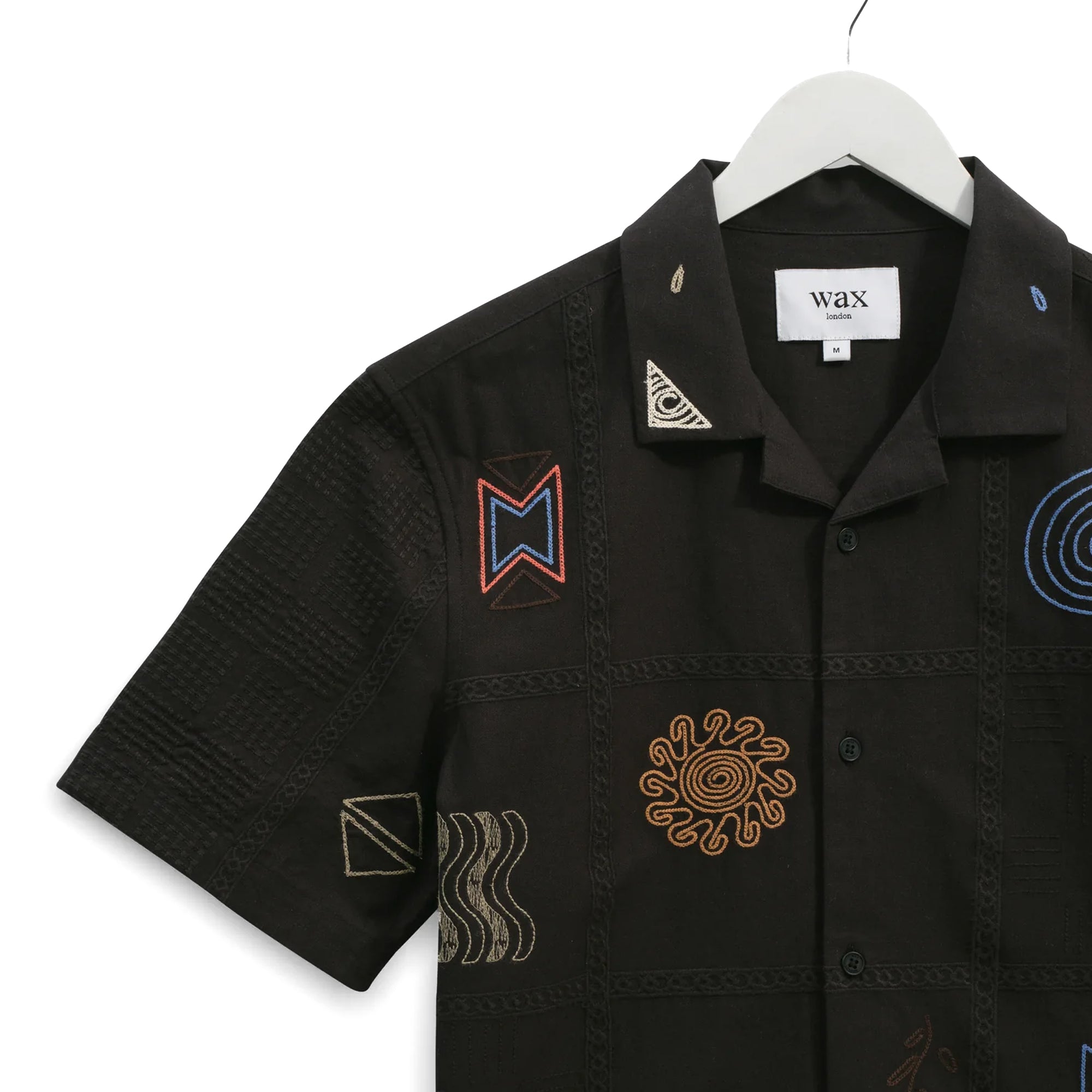 Wax London Didcot Doodle Embroidery Shirt