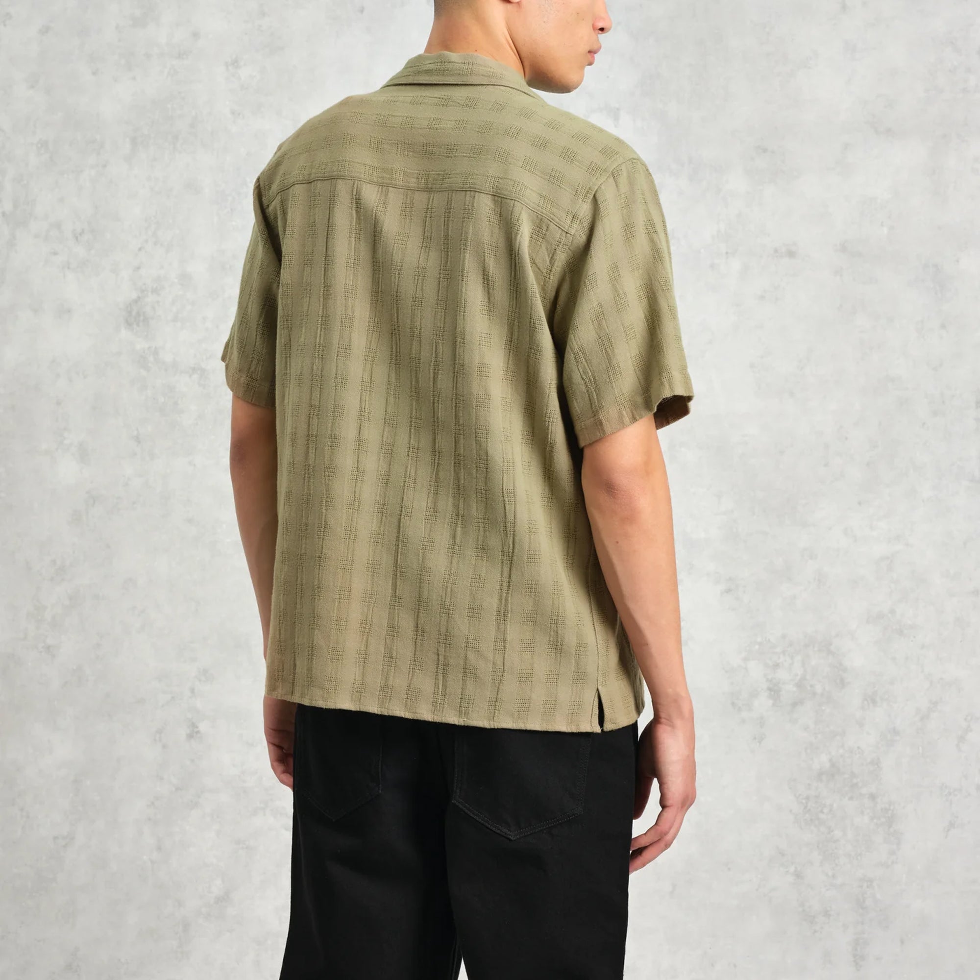 Wax London Didcot Open Weave Shirt