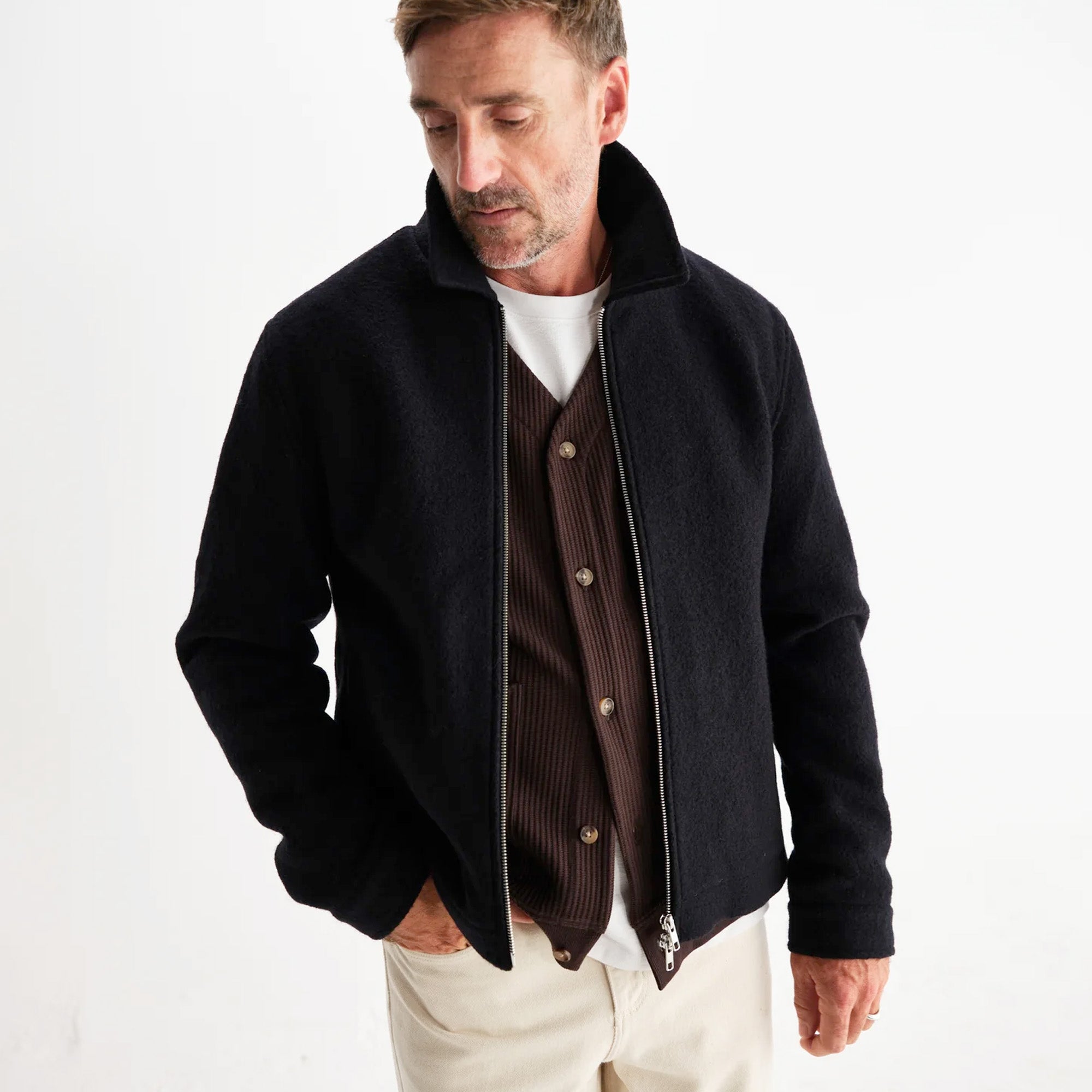 Wax London Eldon Jacket Boiled Wool
