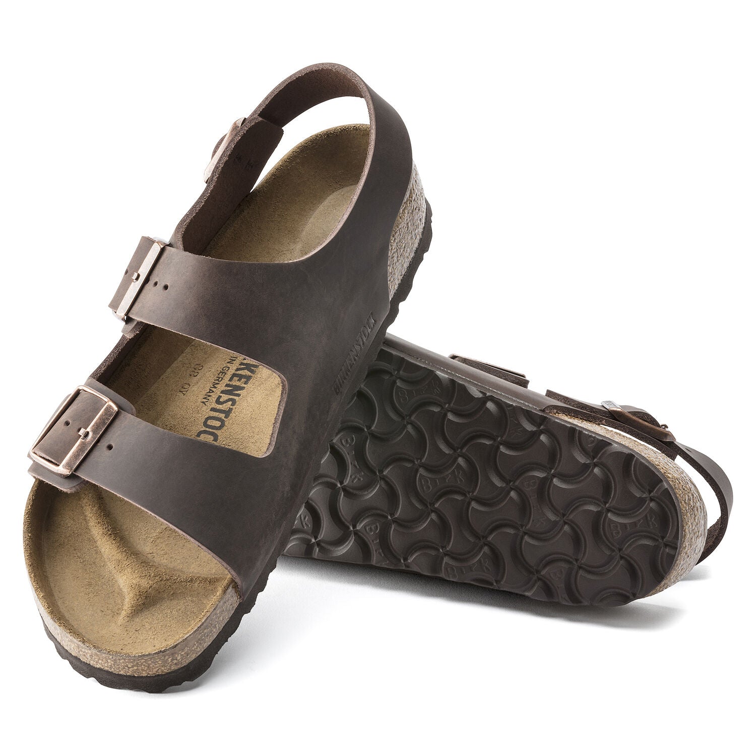 Birkenstock Milano BS Sandals - Habana Leather