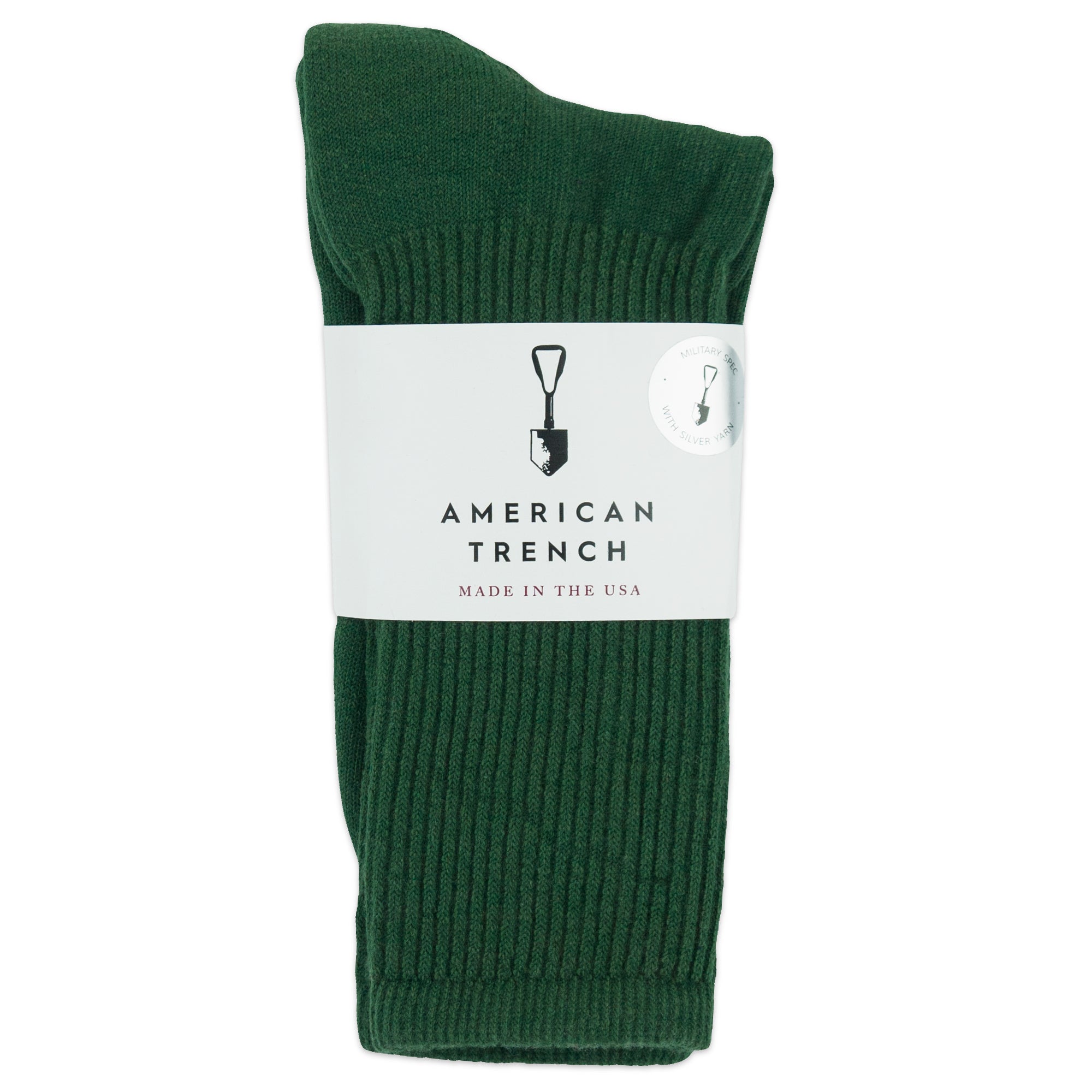 American Trench Mil-Spec 1013 Socks - Green - Arena Menswear