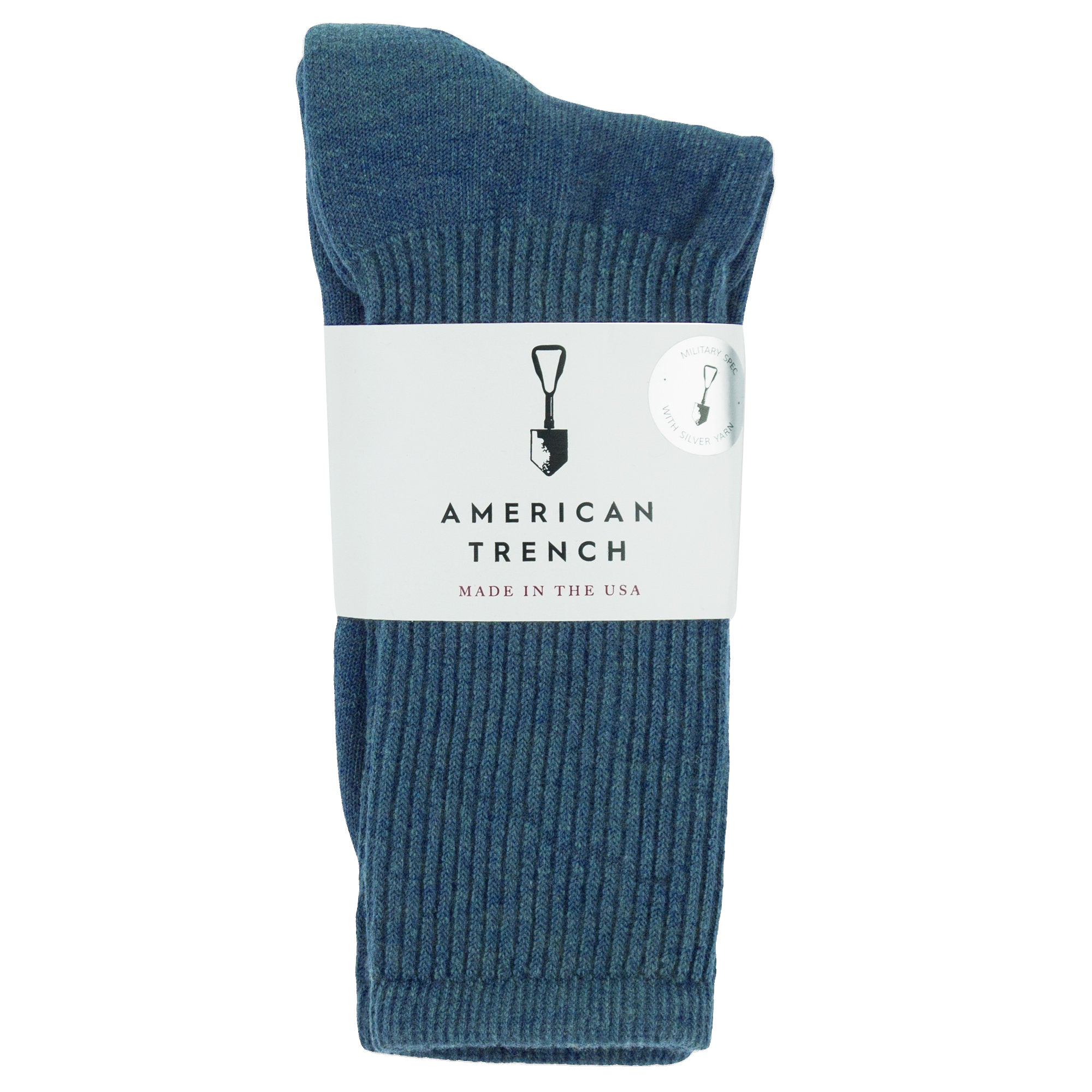 American Trench Mil-Spec 1013 Socks - Denim - Arena Menswear