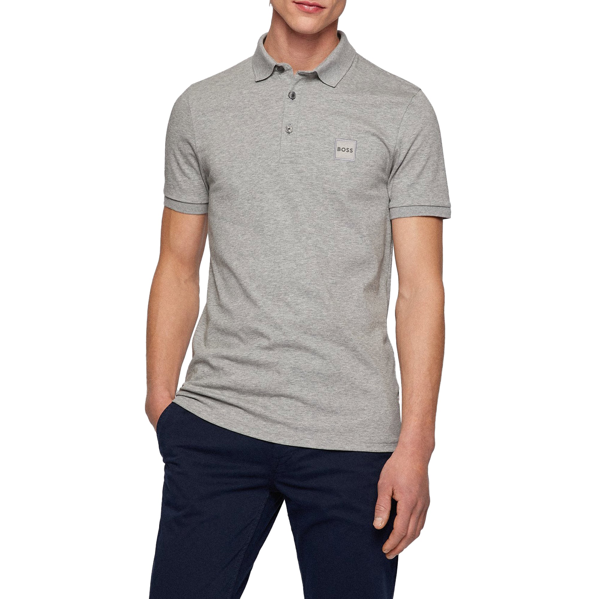 Boss Passenger Polo - Light Grey Marl